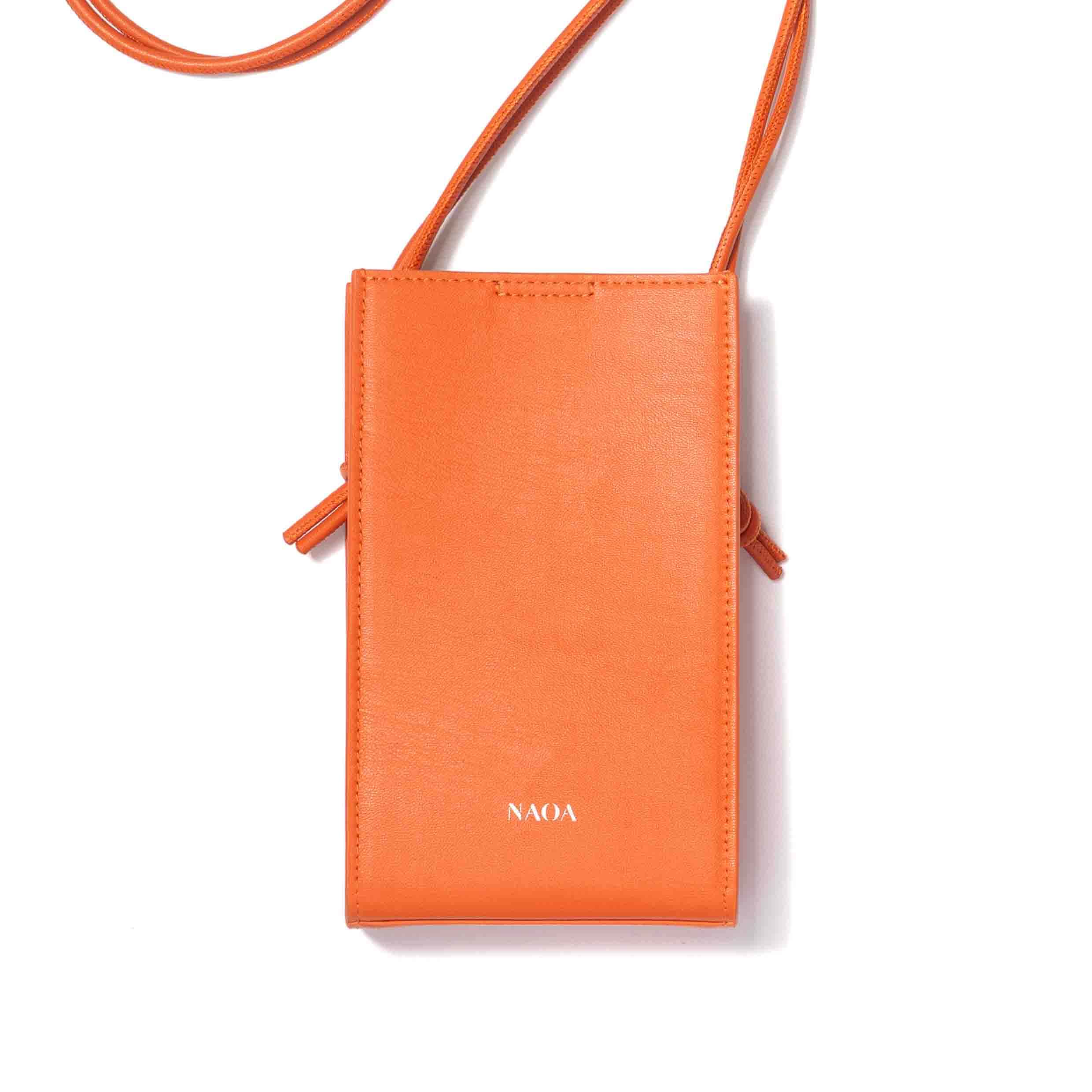 Naoa Women's Orange Phone & Essentials Crossbody Bag Tangerine