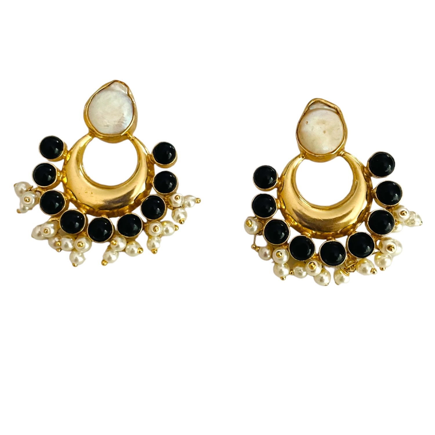 Women’s Black / Gold Vidyut Earrings Veronica Tharmalingam