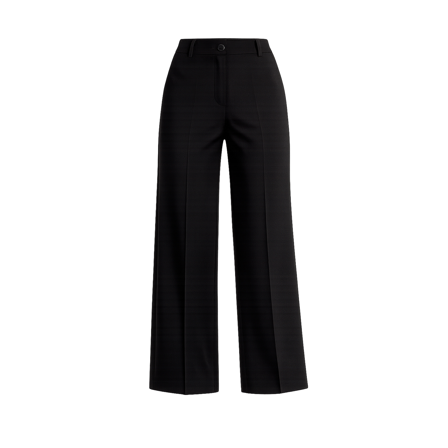 Tantra Spain Sl Straight-cut Dress Trousers With Waistband, Black