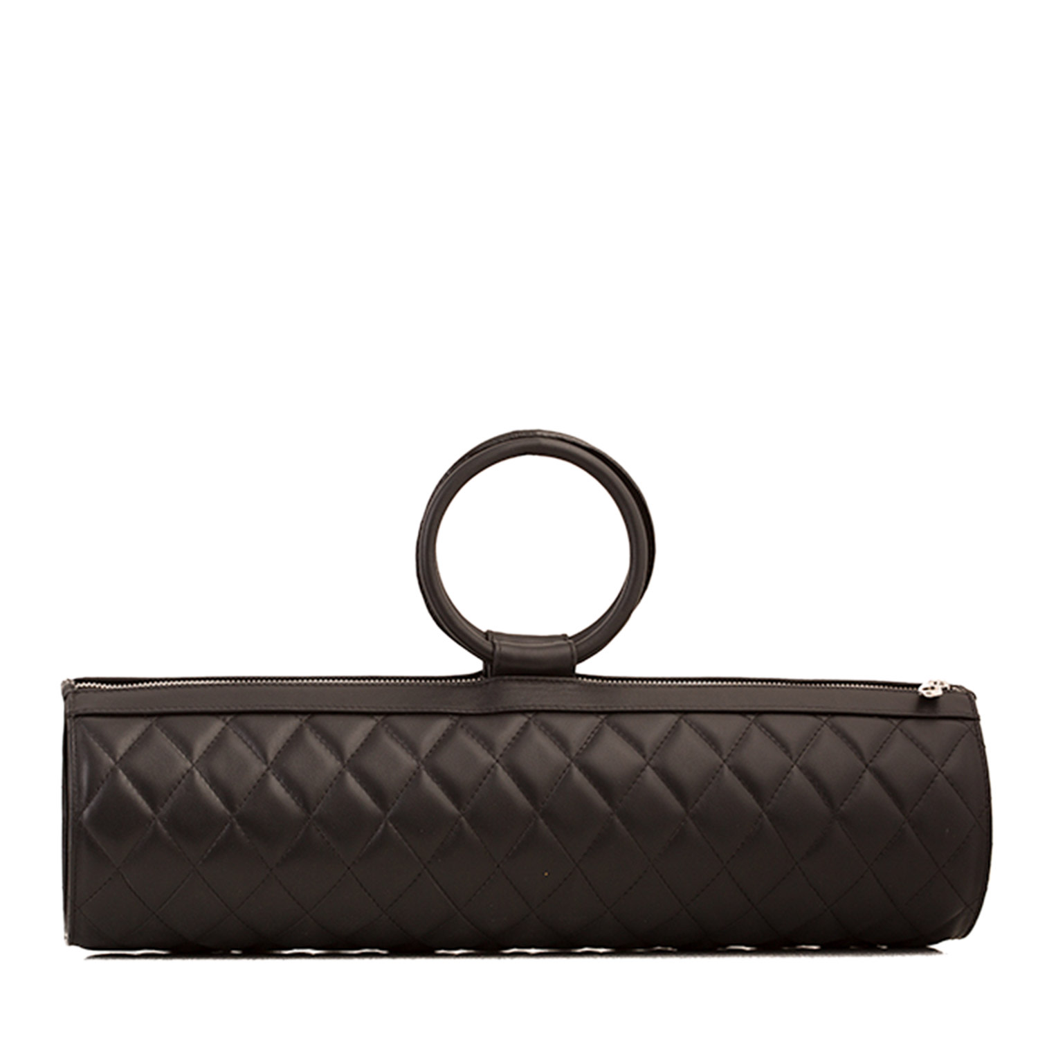 Laura Olaru Women's Tube Quilted Black Leather Bag In Black