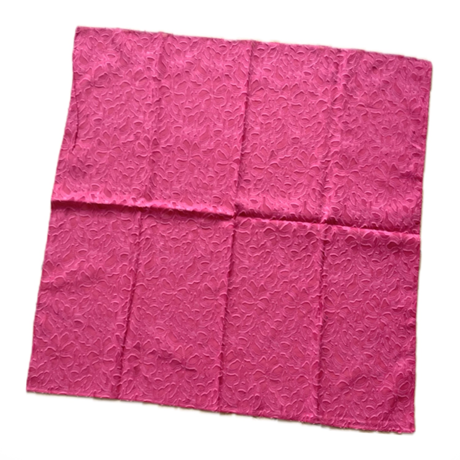 Introvertie Vienna Women's Pink / Purple Silk Cotton Cut-out Scarf - Frozen Raspberries In Pink/purple