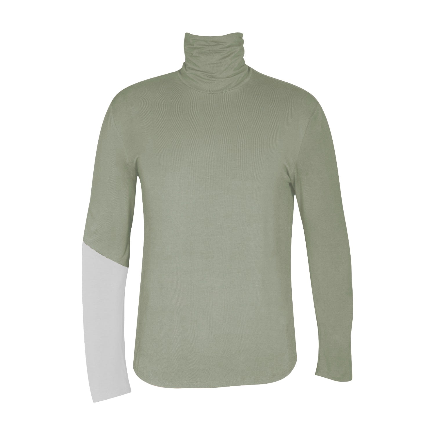 Carlton Jones Men's Bamboo Turtleneck Homme - Green In Green