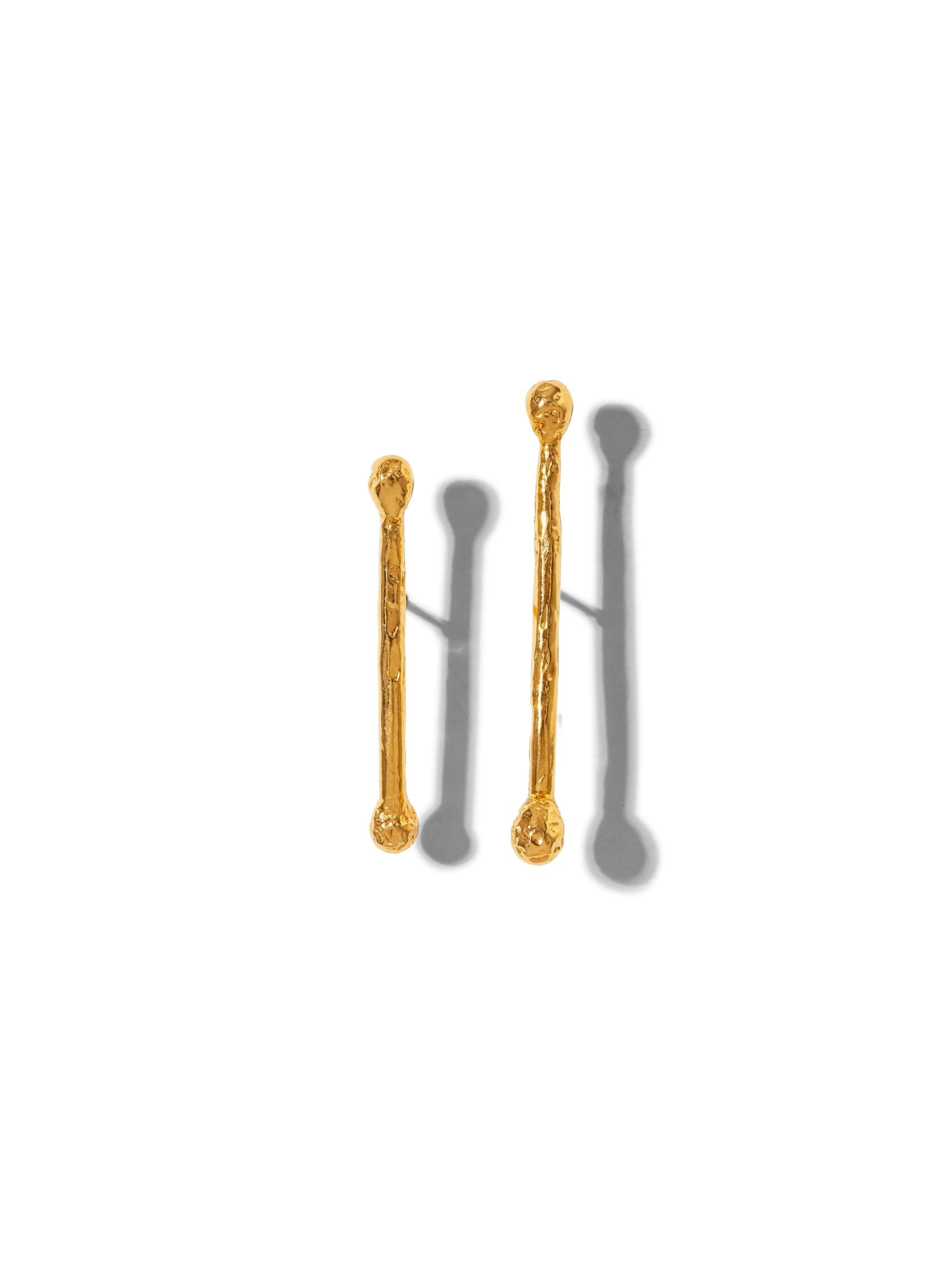 Jaredjamin Women's Gold Stix Post Earrings
