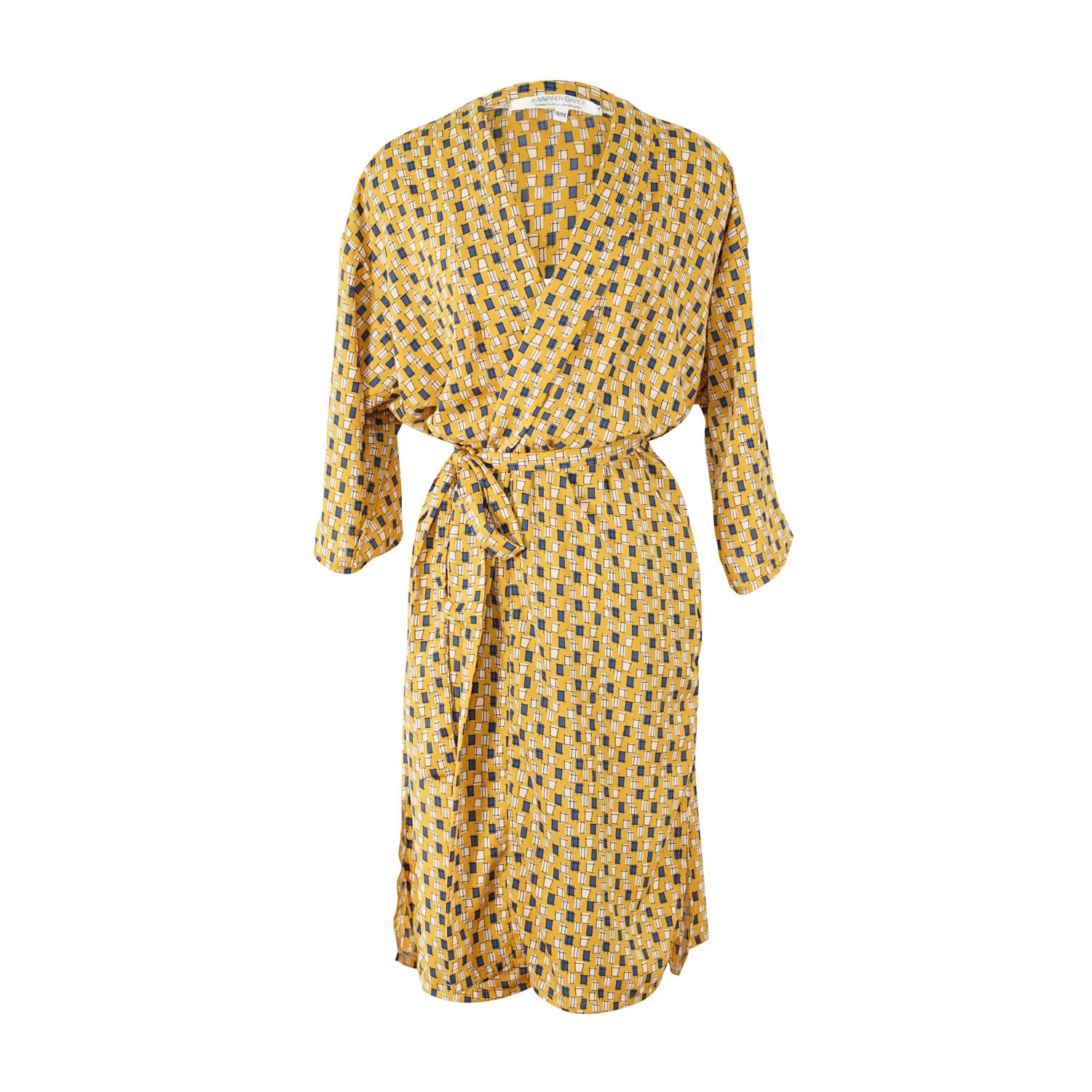 Jennafer Grace Women's Brown Neutra Koi Kimono In Brown