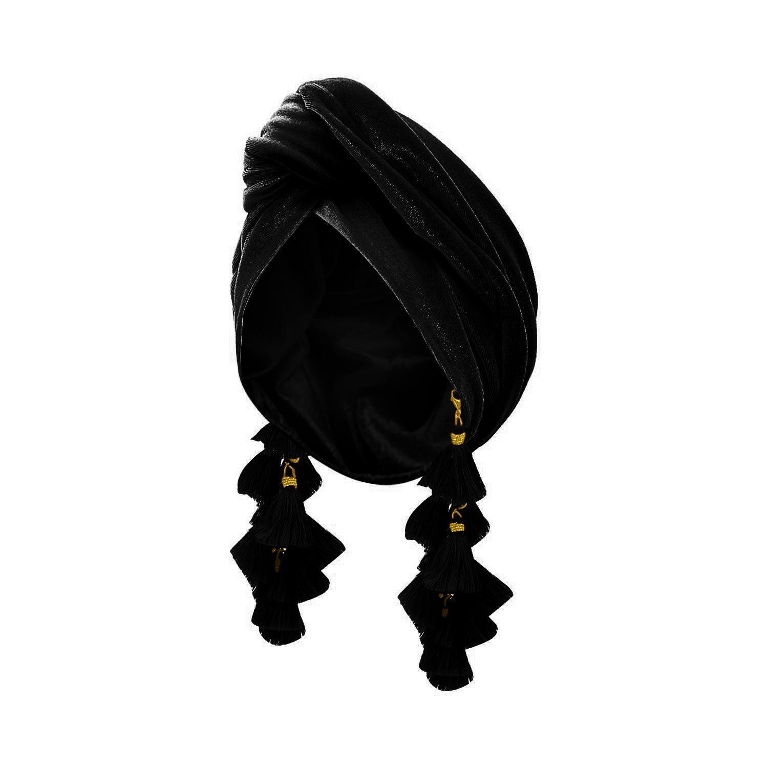 Women's Black Chacha Turban | Julia Clancey