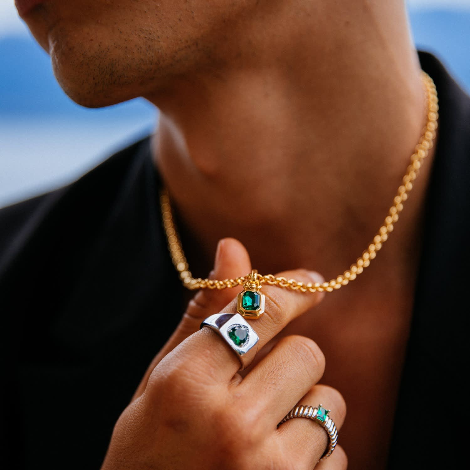 Emerald chain deals mens