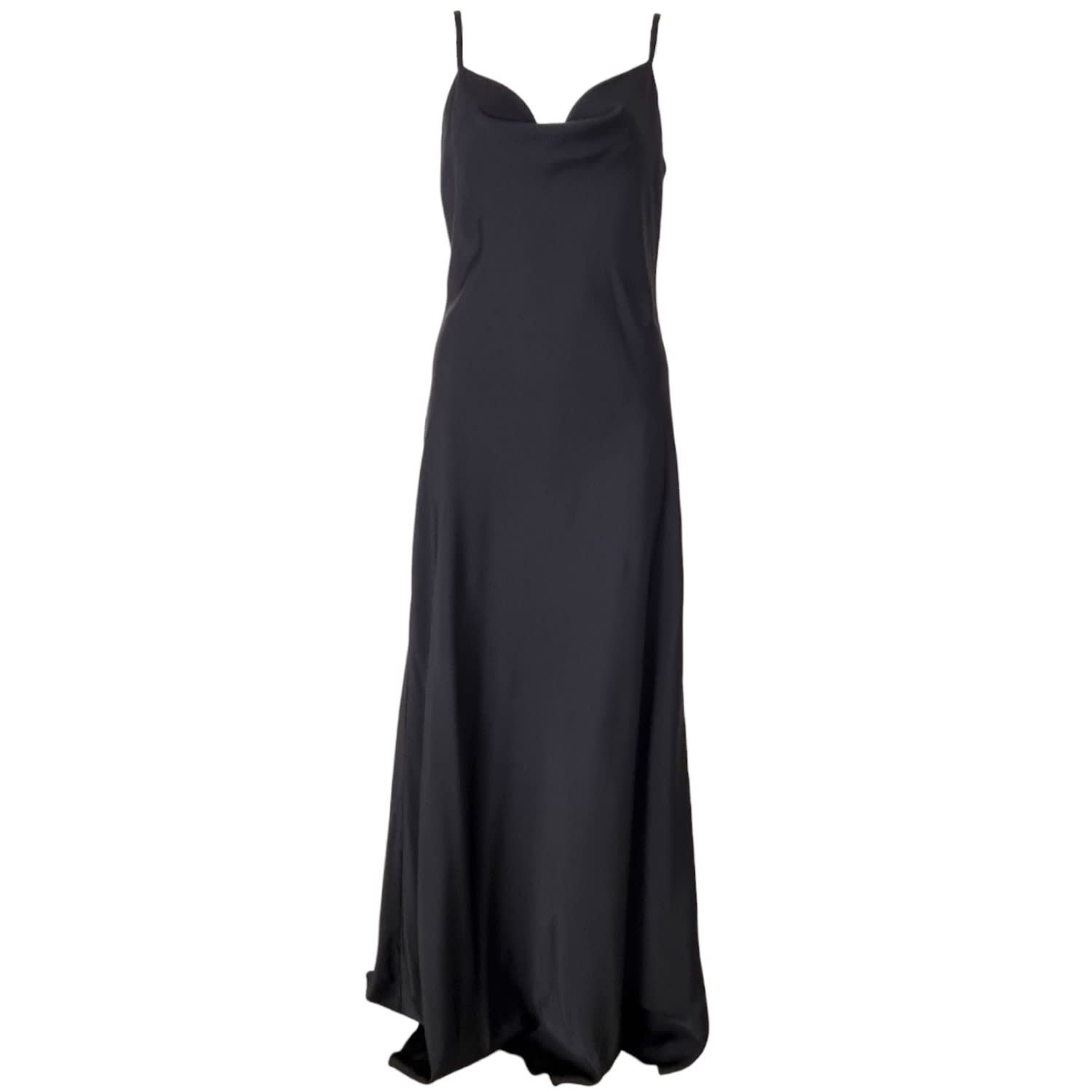 Long Black Slip Dress, lagami