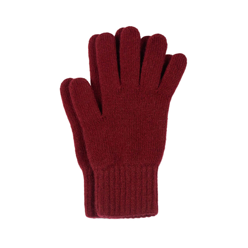 Women’s Red Cashmere Vivaan Gloves - Claret One Size Paul James Knitwear