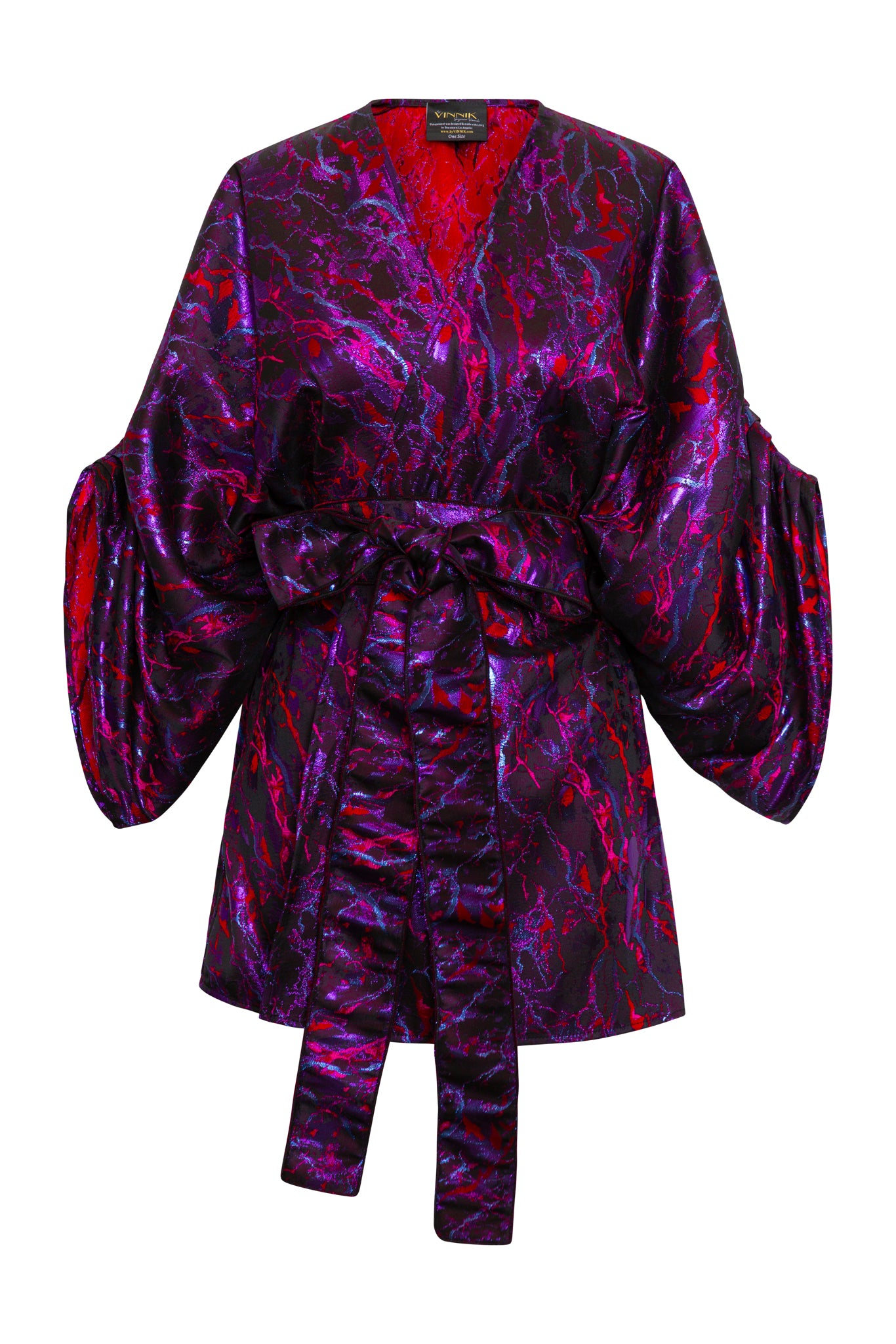 Women's Black / Red Theater Jacket In Brunette | One Size | Byvinnik