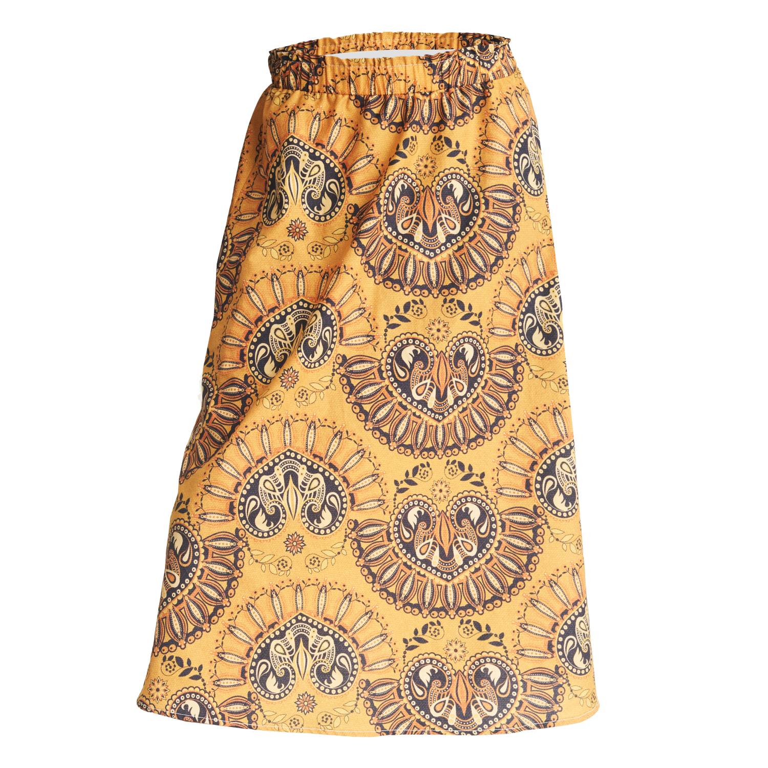 Women’s Yellow / Orange Sunburst Skirt Medium Amanda Chel