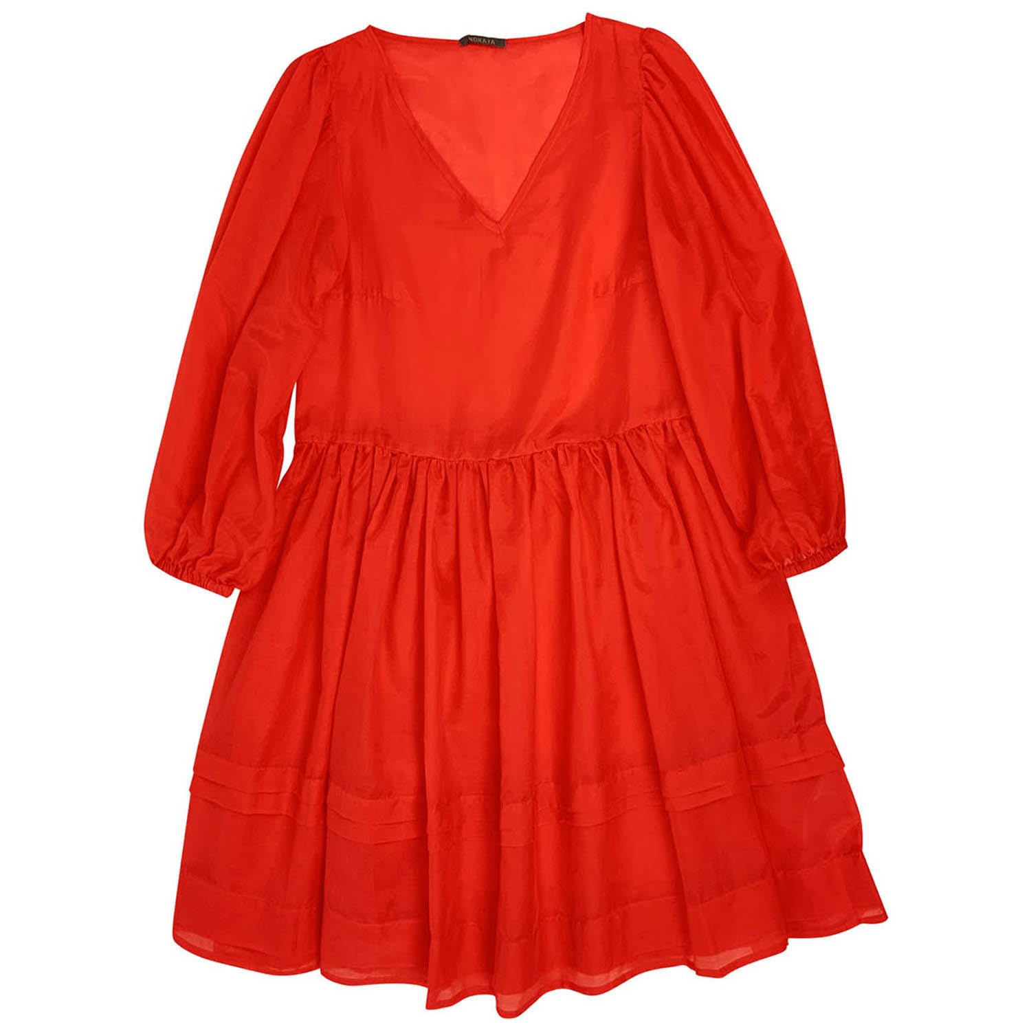 Nokaya Women's Red Lightness Of Being Mini Dress - Coral