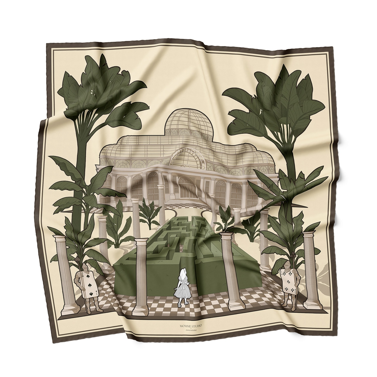 Momme Studio Women's Chapter Three - Yellow Beach Silk Scarf