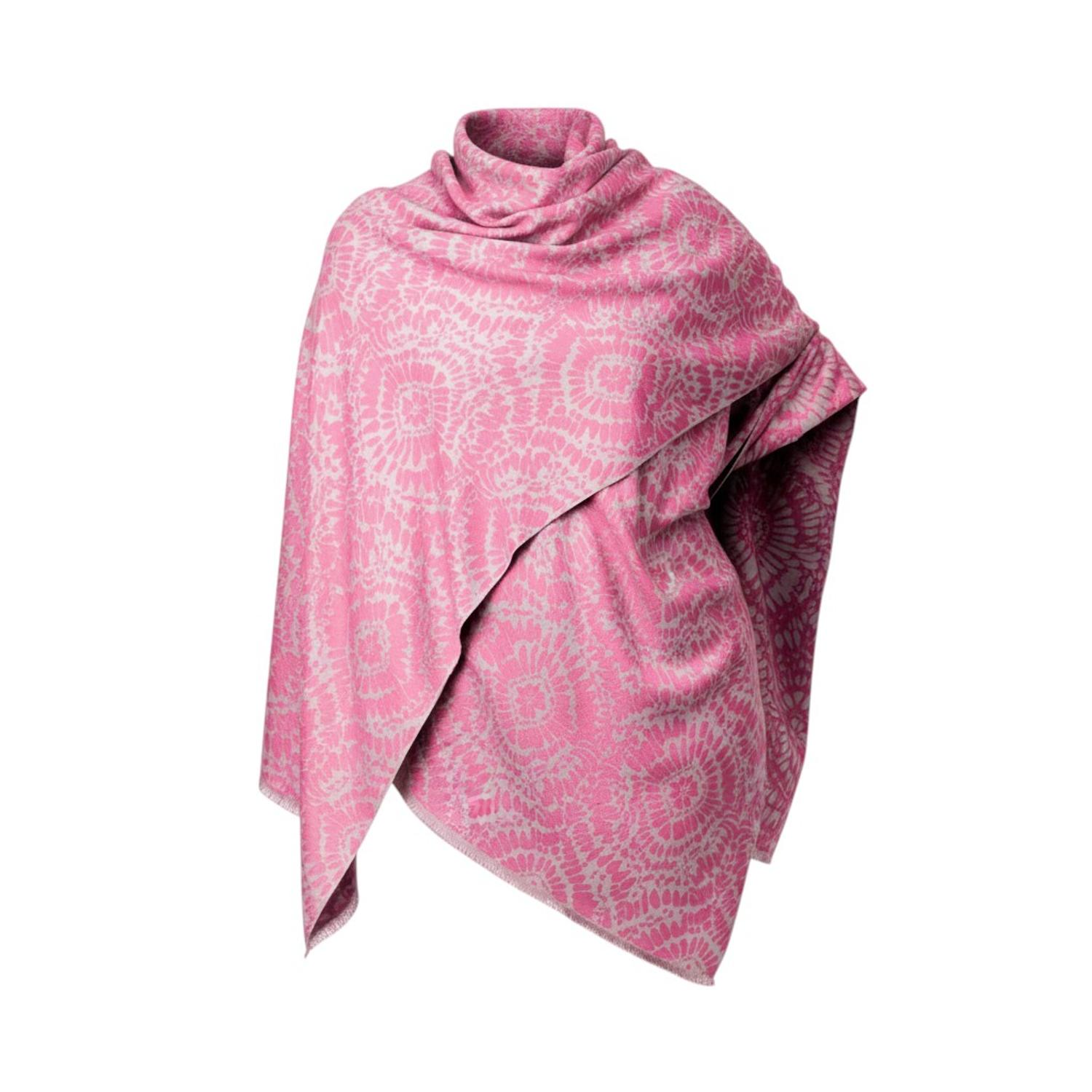 Women's Pink Susanna Fuchsia & Beige Batik Wrap | One Size | Franchetti Bond
