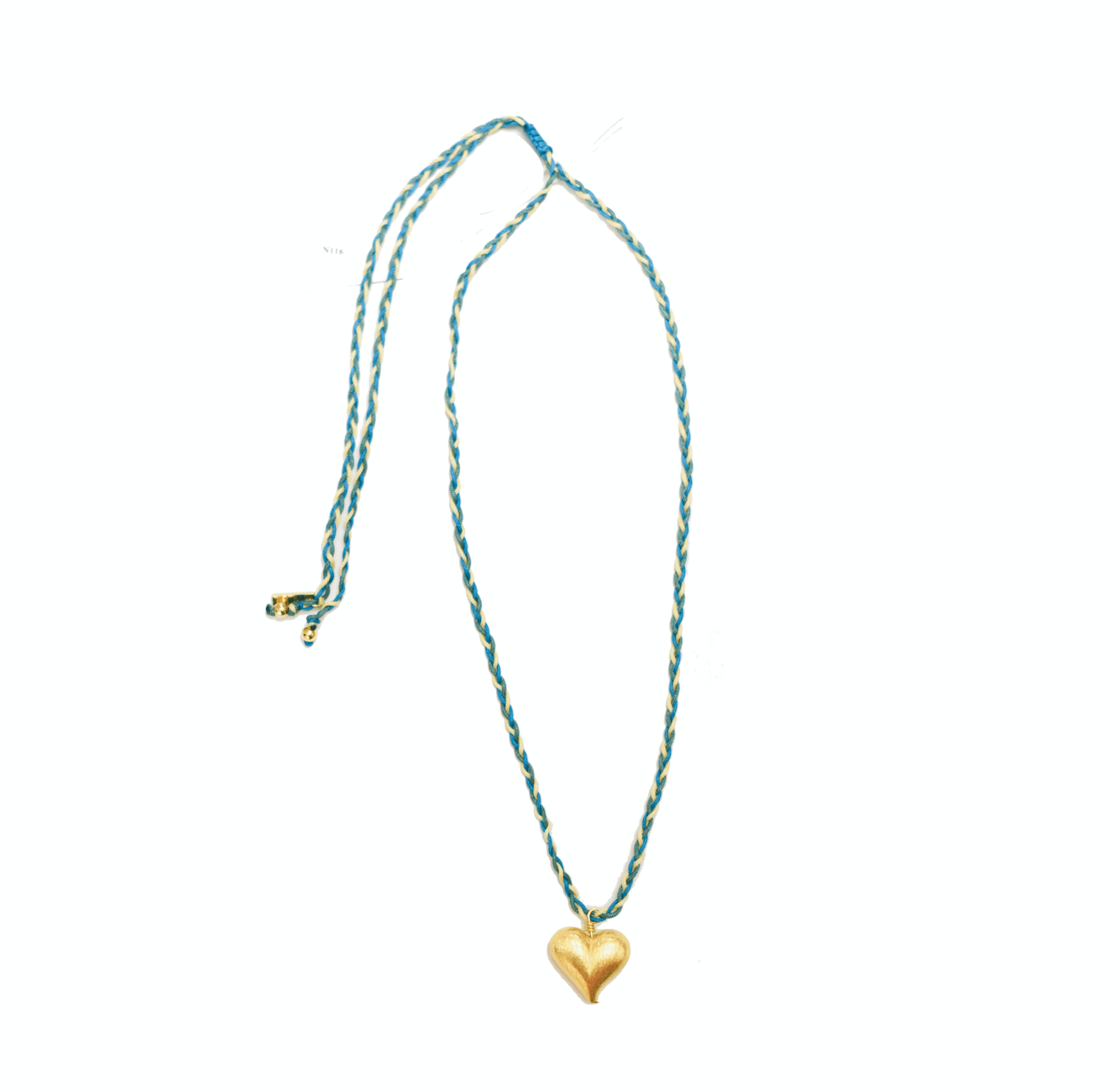 Adriana Pappas Designs Women's Heart Of Gold Necklace - Mermaid In Yellow