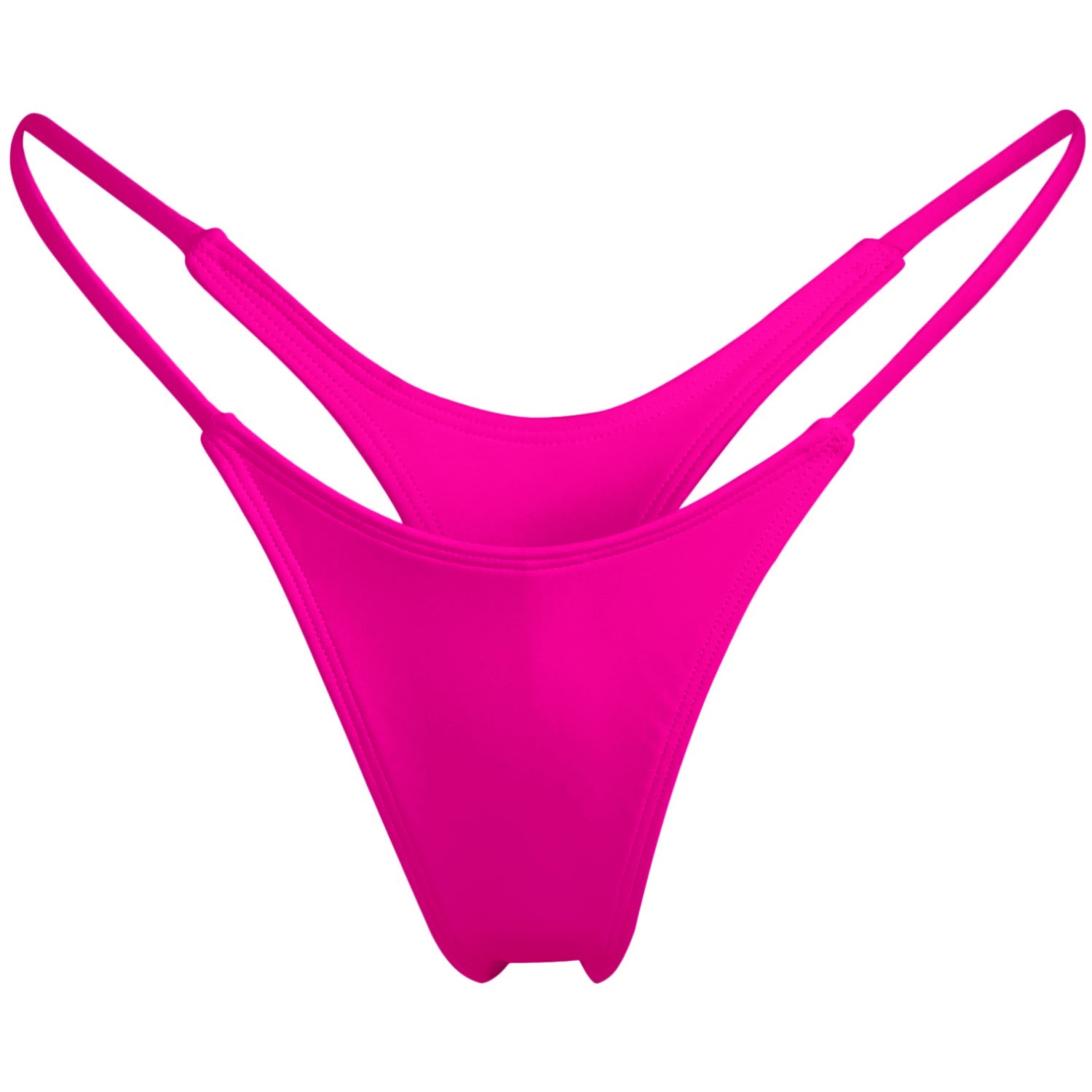 Minimale Animale Women's Pink / Purple Wall Street Thong Bikini Bottom - Grenada Hot Pink In Pink/purple