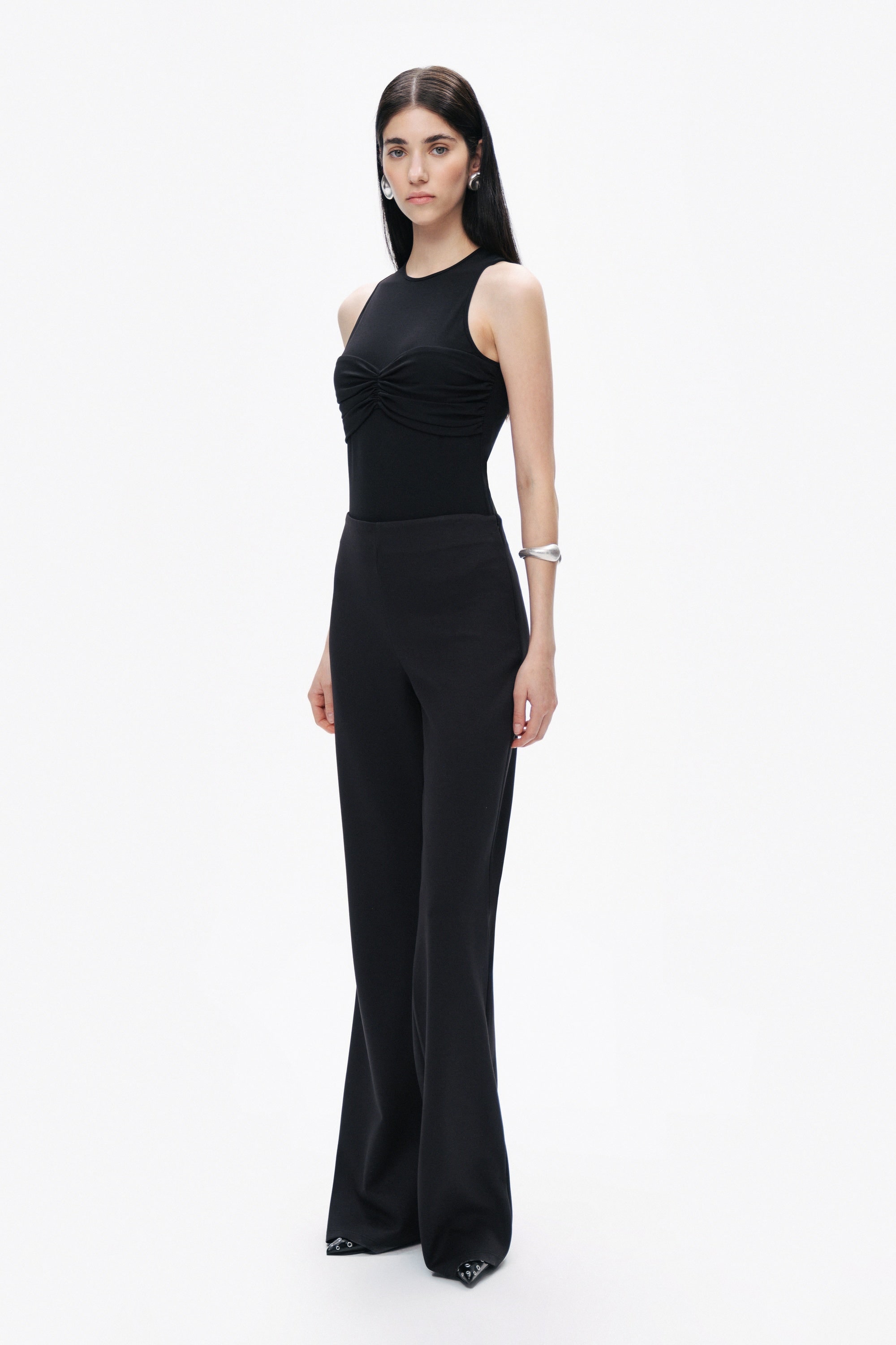 Nocturne Twist Detailed Bodysuit In Black