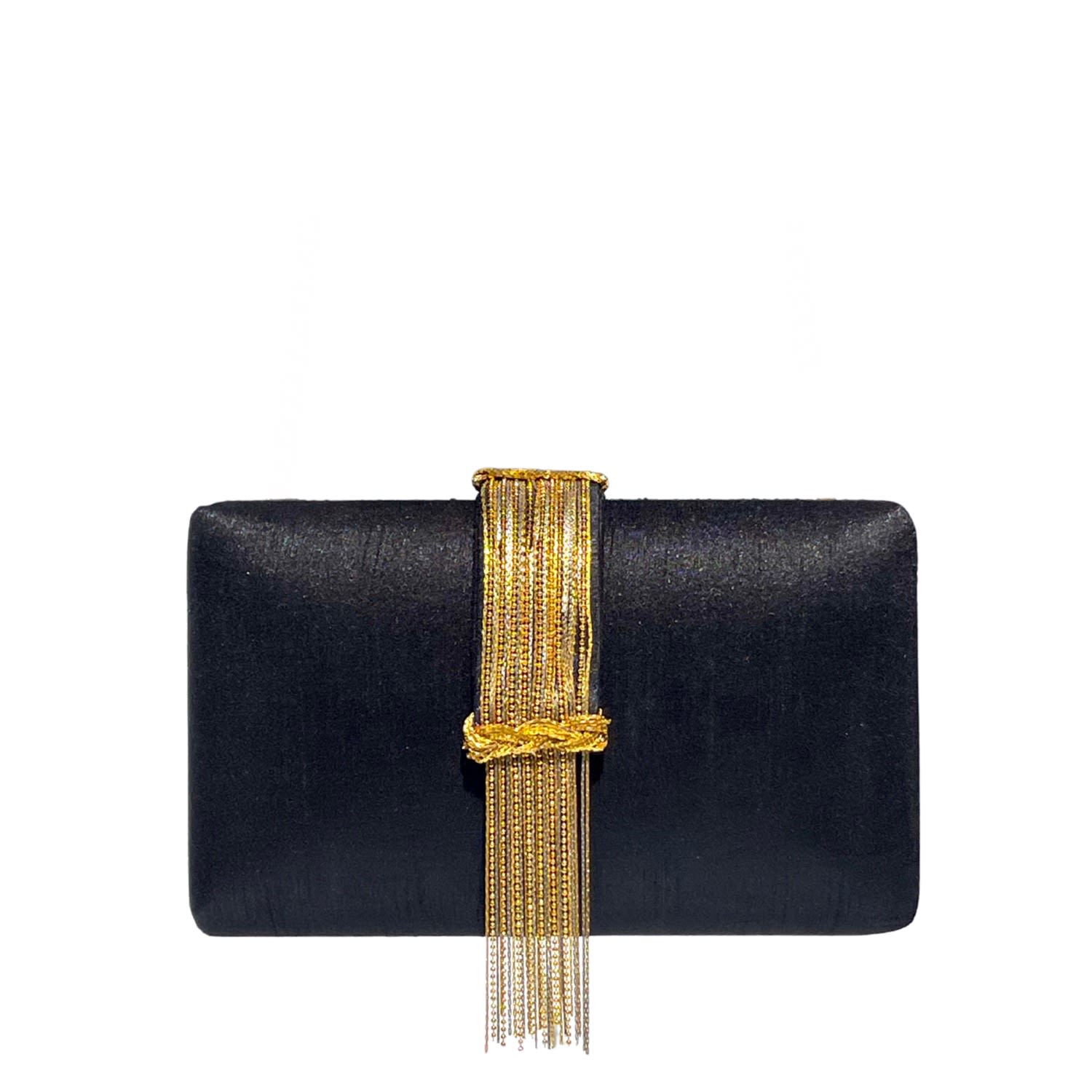 Simitri Women's Black / Gold Noir Fringe In Multi