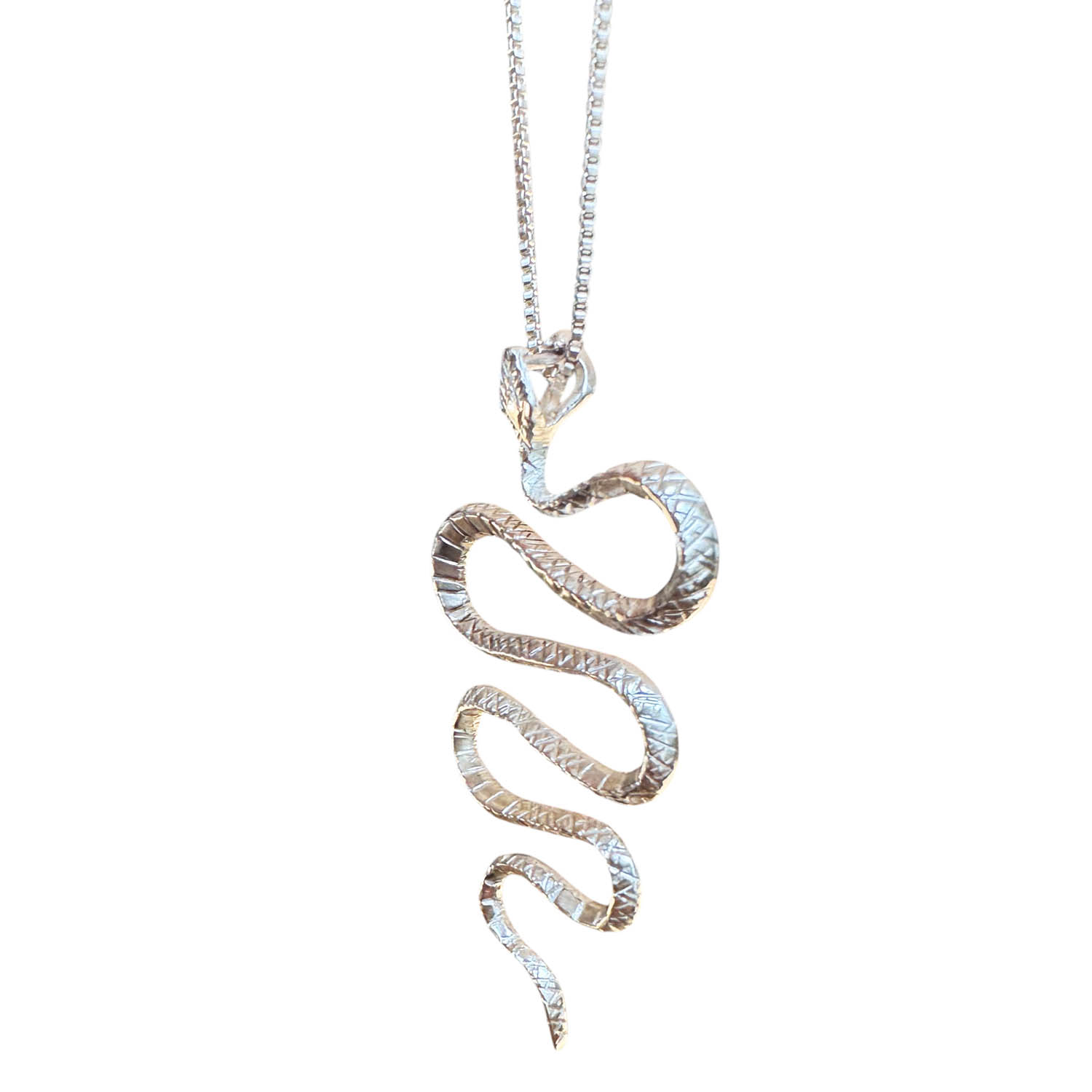Aki Roc Jewelry Women's Silver The Power Snake Necklace