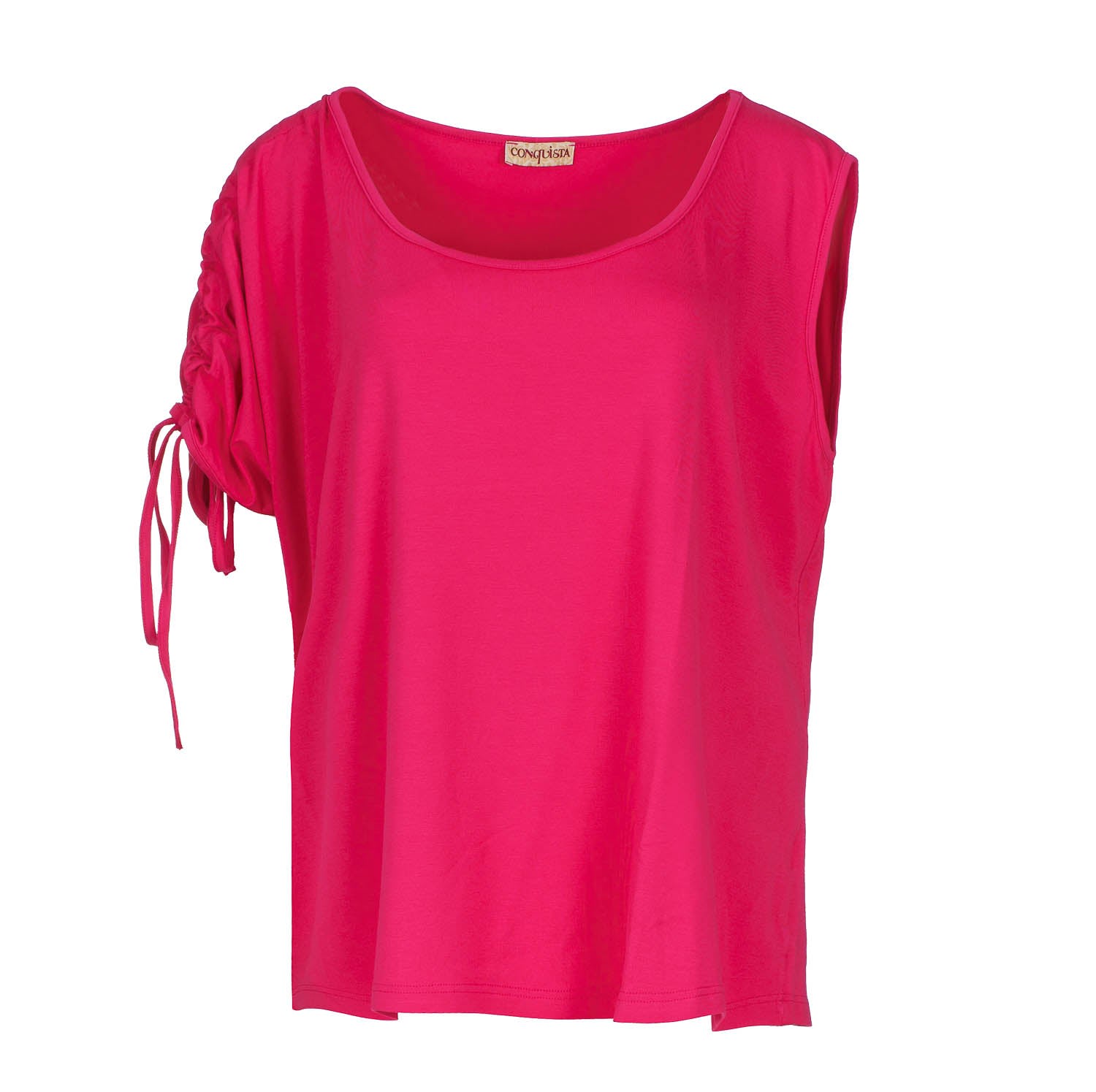 Women’s Red Fuchsia Asymmetrical Top Small Conquista