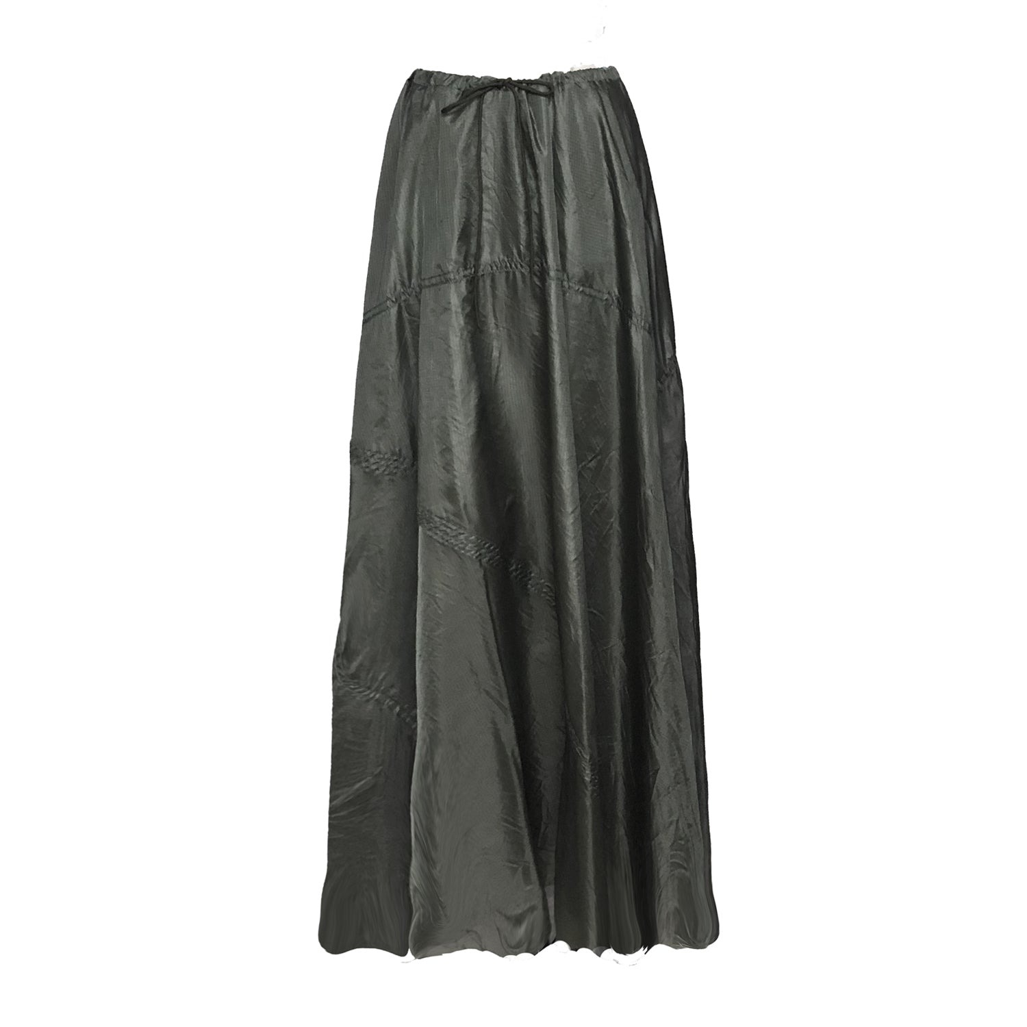 Deborah Lindquist Eco Lifestyle Women's Amy Maxi Parachute Skirt Steel Grey