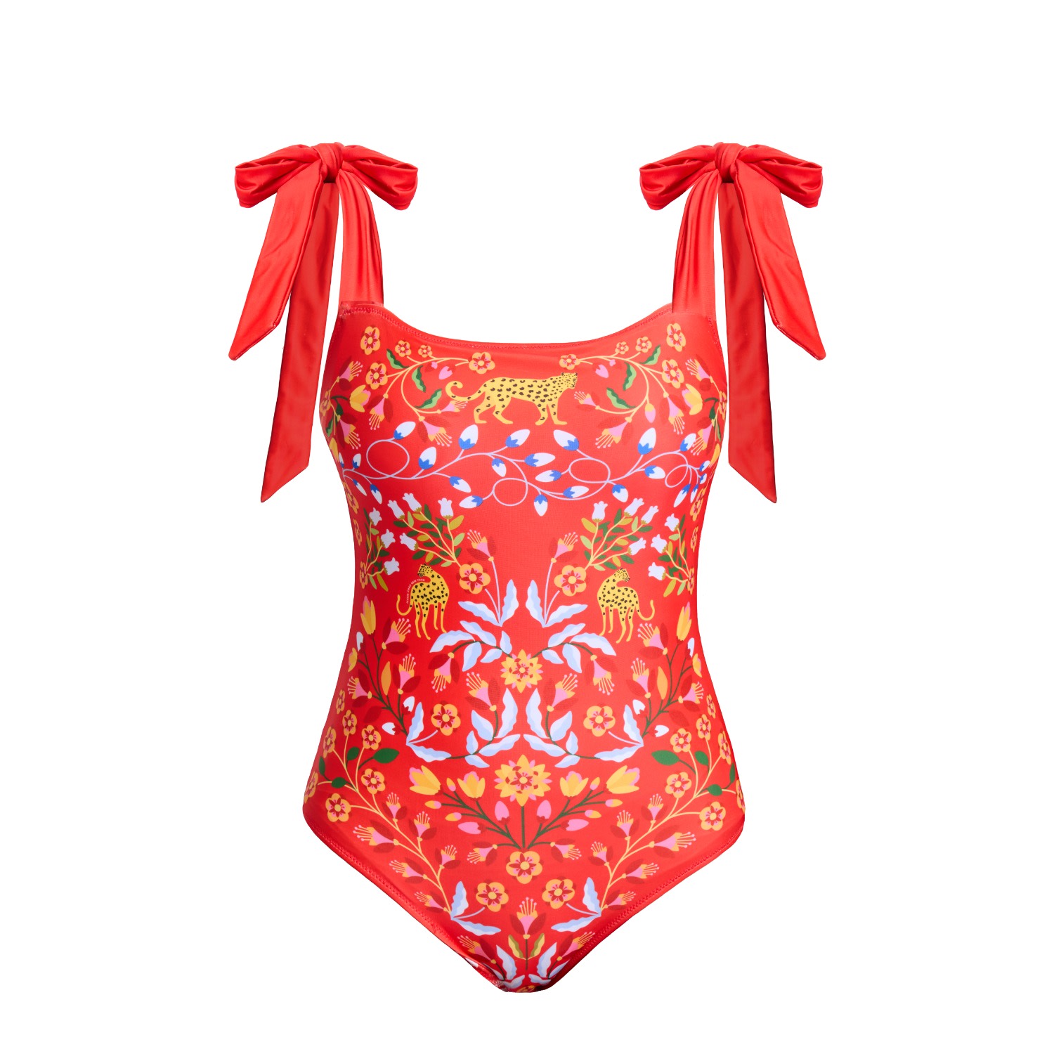 Jessie Zhao New York Women's Red Blossom Reversible One-piece Swimsuit In Red