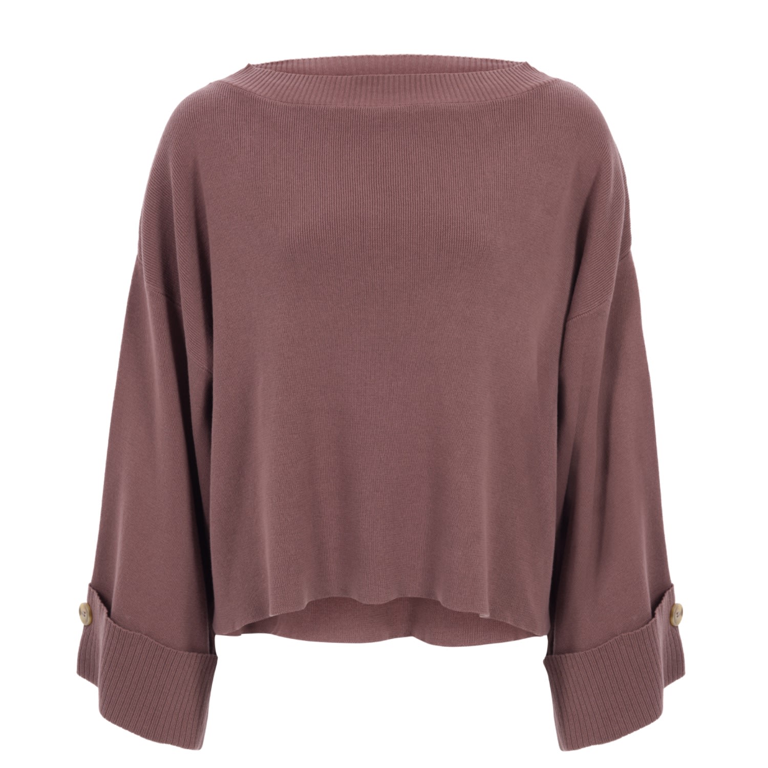 The Etta Collection Women's Sydney Cape Sleeve Jumper Brown In Brown