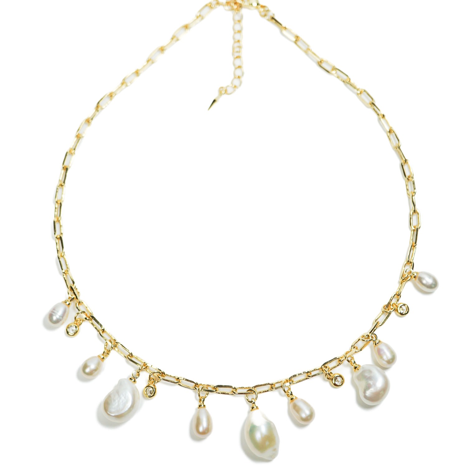 Miss Cecilia Women's Gold Isla Fresh Water Pearl Necklace In Gold