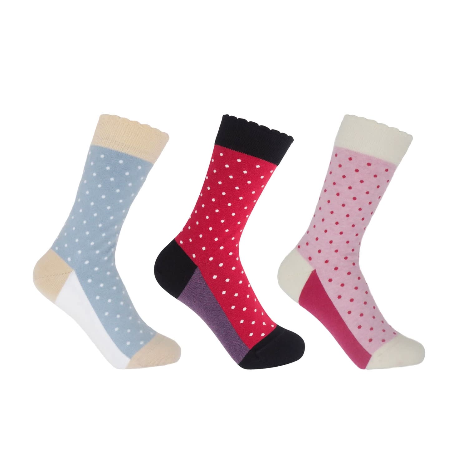 Peper Harow - Made In England Women's Organic Pin Polka Socks Bundle