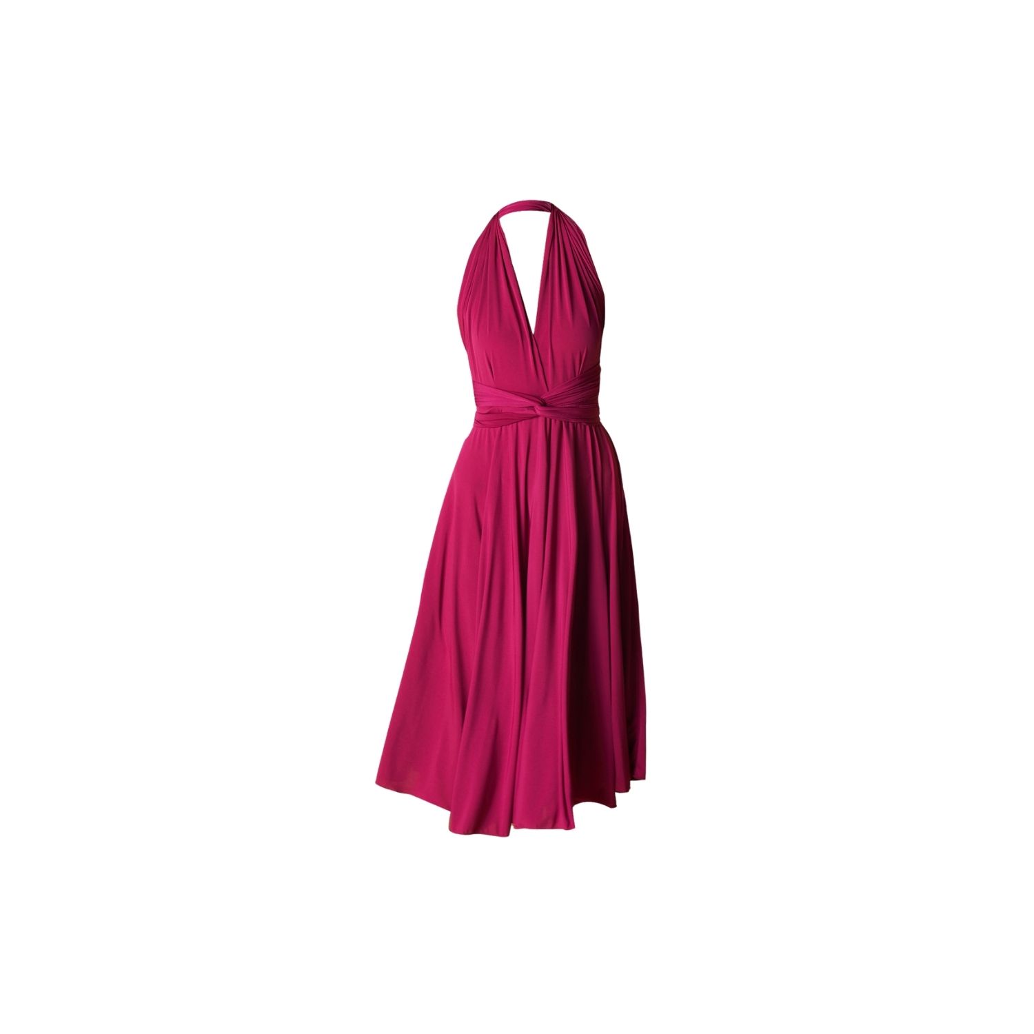 Ceylan Bcn Women's Pink / Purple Cocktail Midi Dress Orchid In Pink/purple