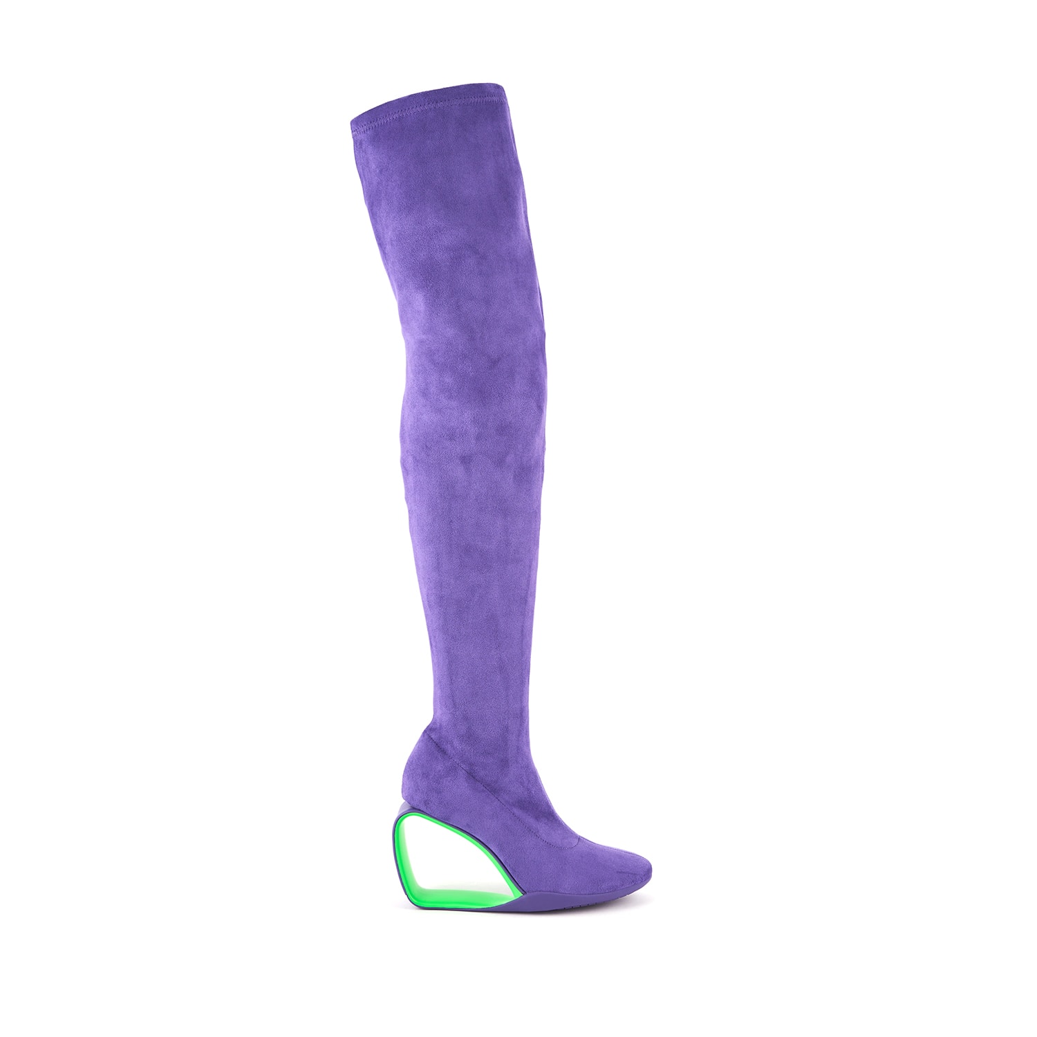 Women’s Pink / Purple / Green Mobius Long Boot Hi Il - Violet 7 Uk United Nude