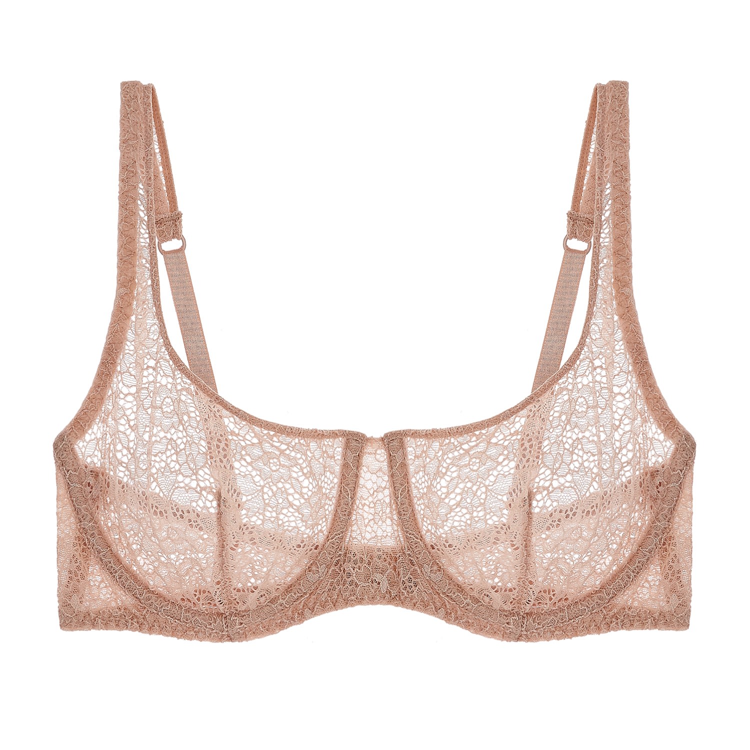 Women's Neutrals Alix Demi Scoop Bra Sable