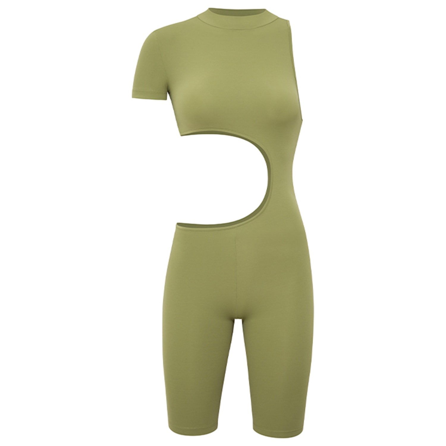 Yes Flâneuse Women's Mag Jumpsuit With Side Window Cut-out Calliste Green In Green