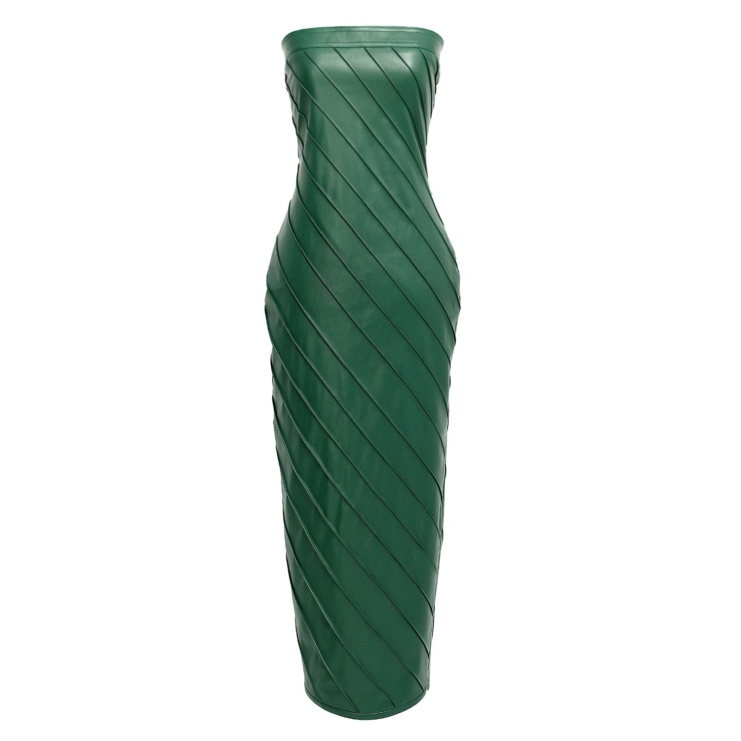 chinese dress ladies Aureum: This Is The Day Olive Green Vegan Leather Dress – Shop the Mint
