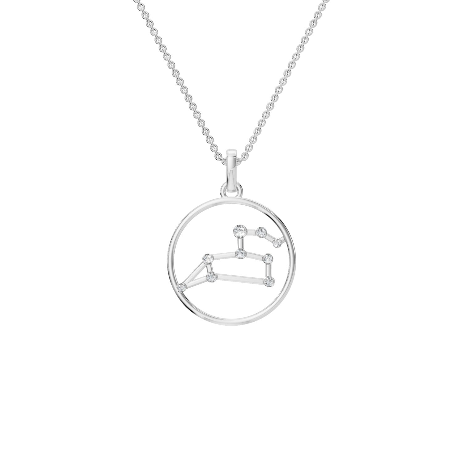 Aya Fine Jewelry Women's White / Yellow / Rose Gold Eighteen Kt Stargazer Signature Pendant Necklace In Silver