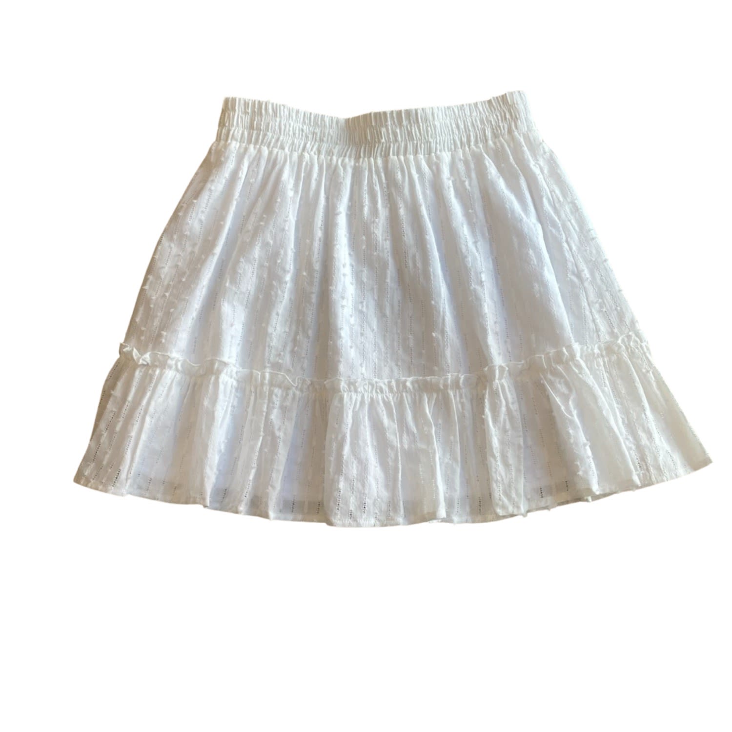 Lula-ru Women's White Ida Cotton Skirt In White