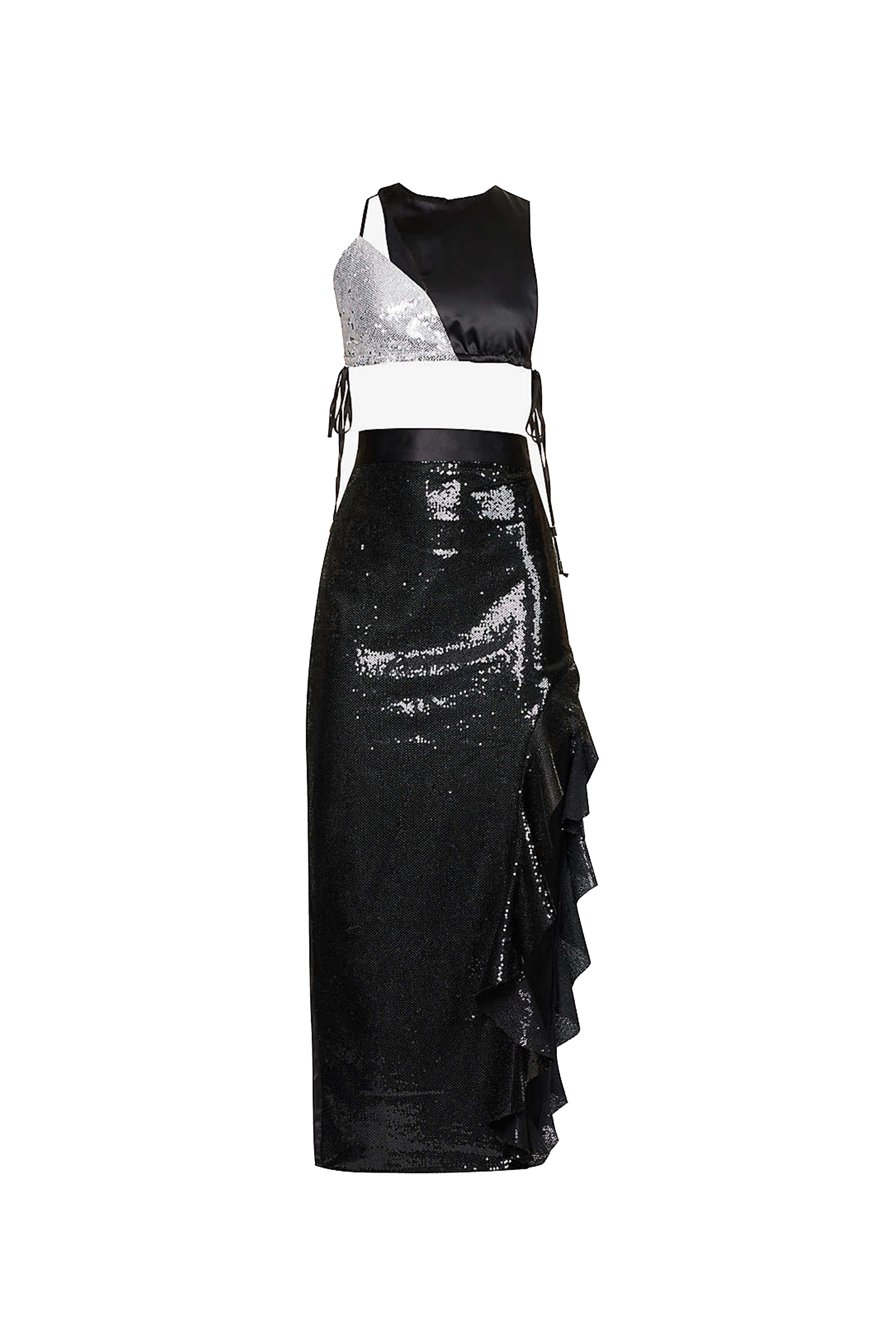 Shop Amy Lynn Women's Black Candance Top & Skirt Set