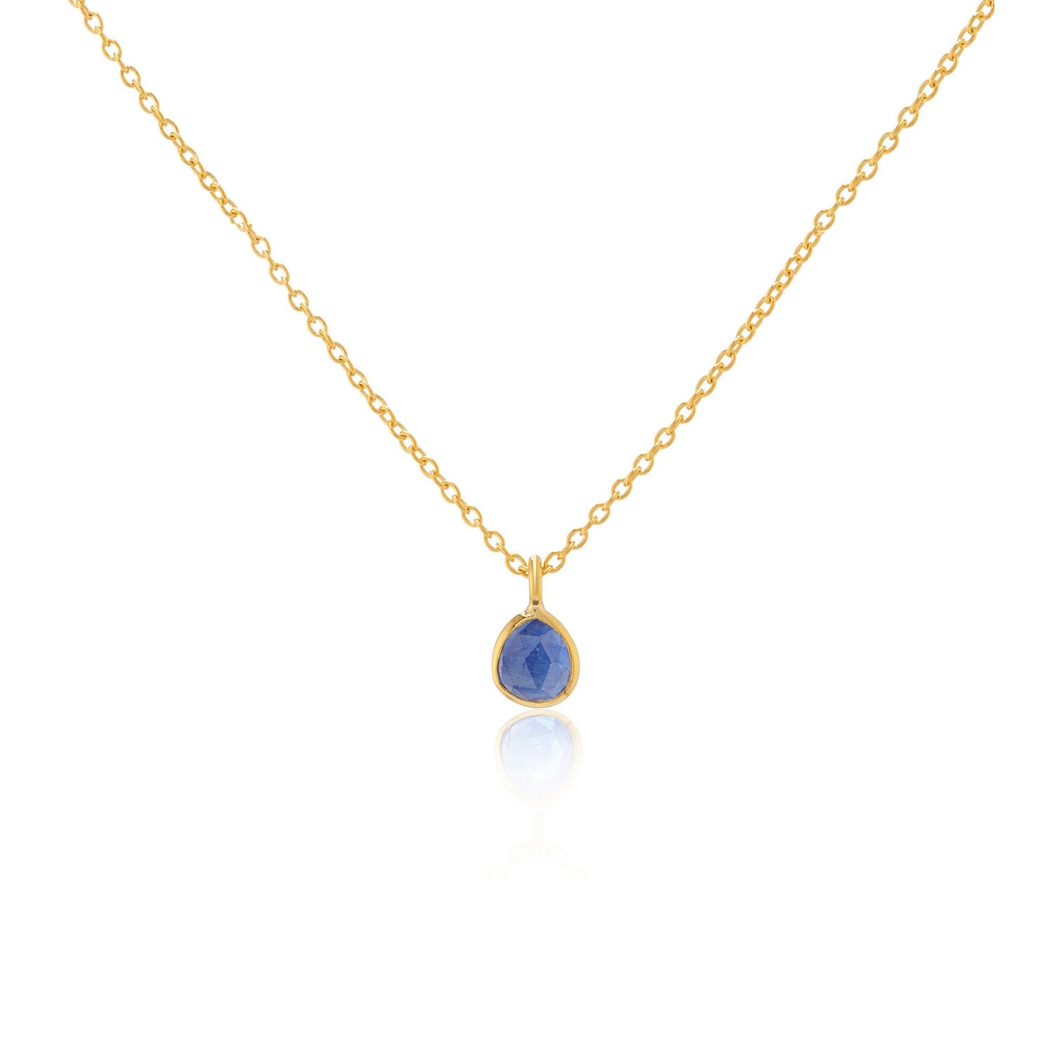 Women’s Blue Hampton Sapphire & Gold Vermeil Necklace Auree Jewellery