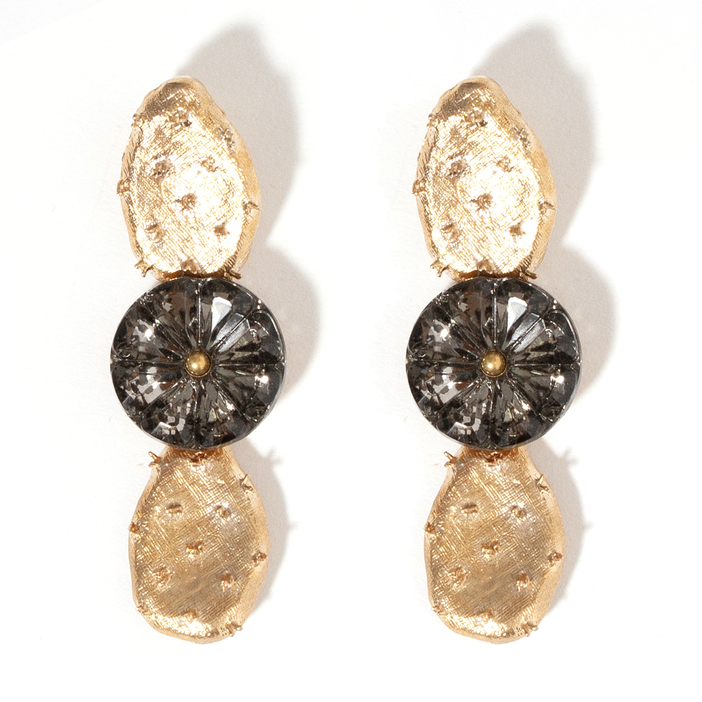 Women’s Neutrals / Gold Opuntia Earring Petite Castlecliff