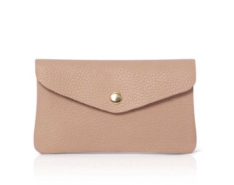 Women’s Red Medium Popper Leather Purse In Blush Betsy & Floss