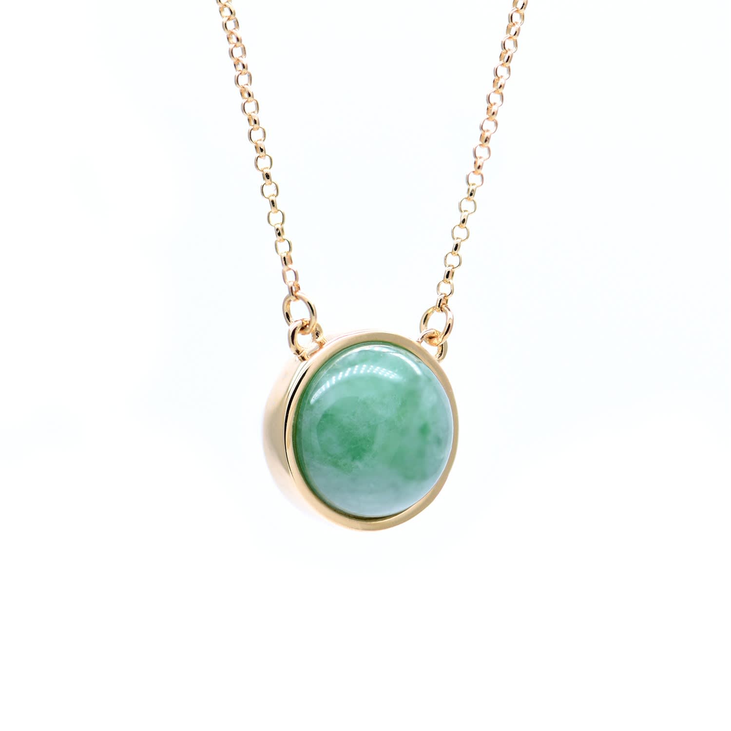 green jade necklace