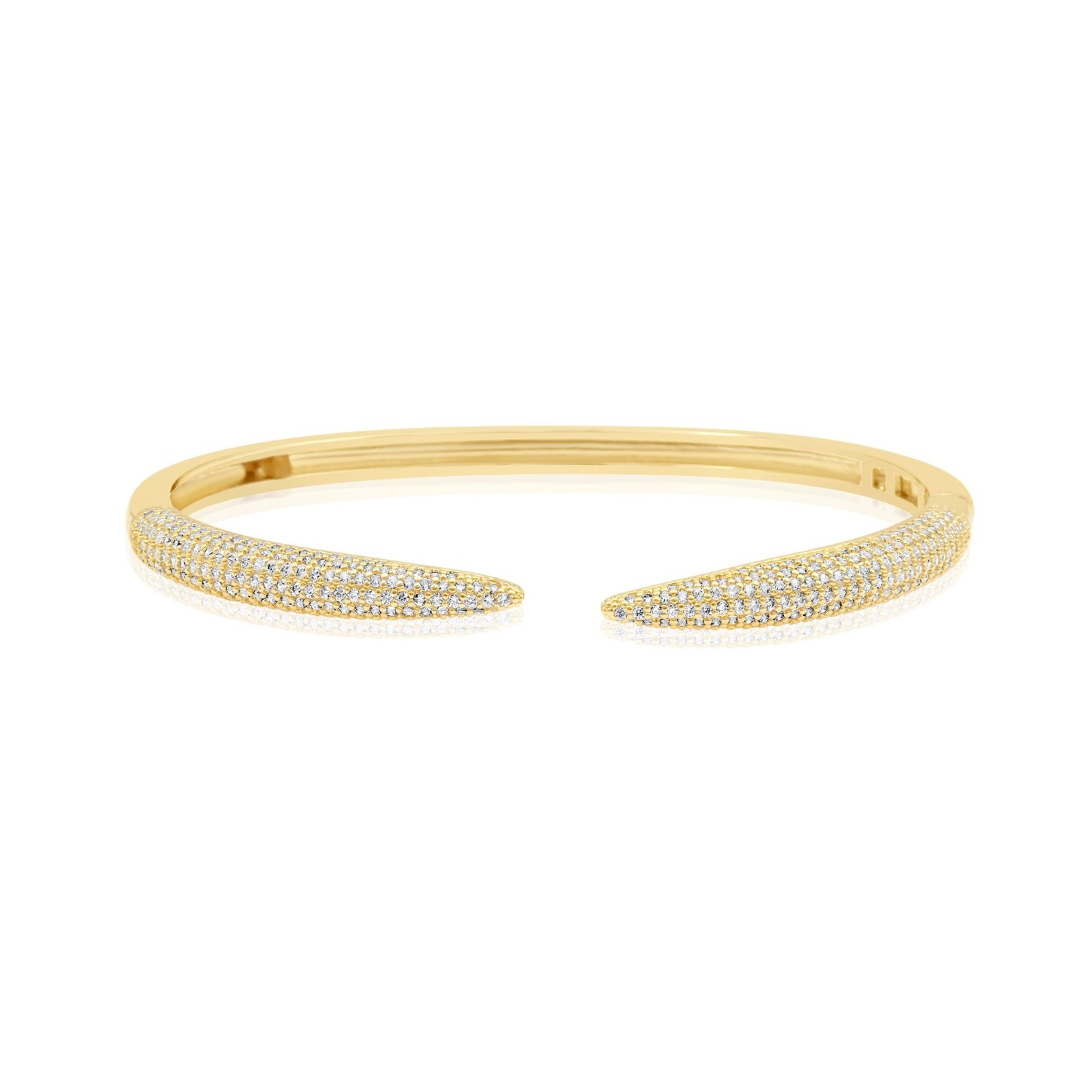 Shymi Women's Pave Claw Cuff - Gold In Gold