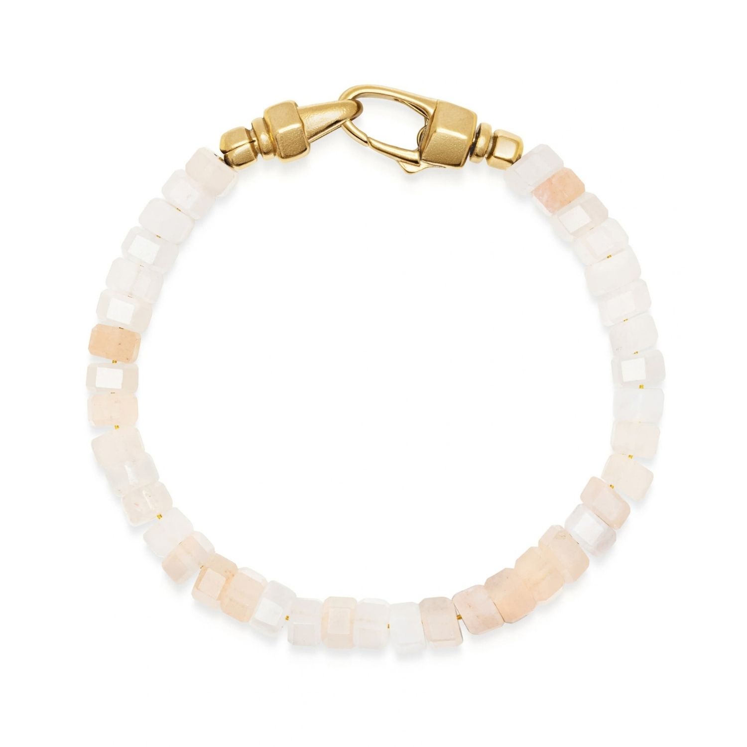 Nialaya Women's Pink Aventurine Mini Hexagon Bracelet