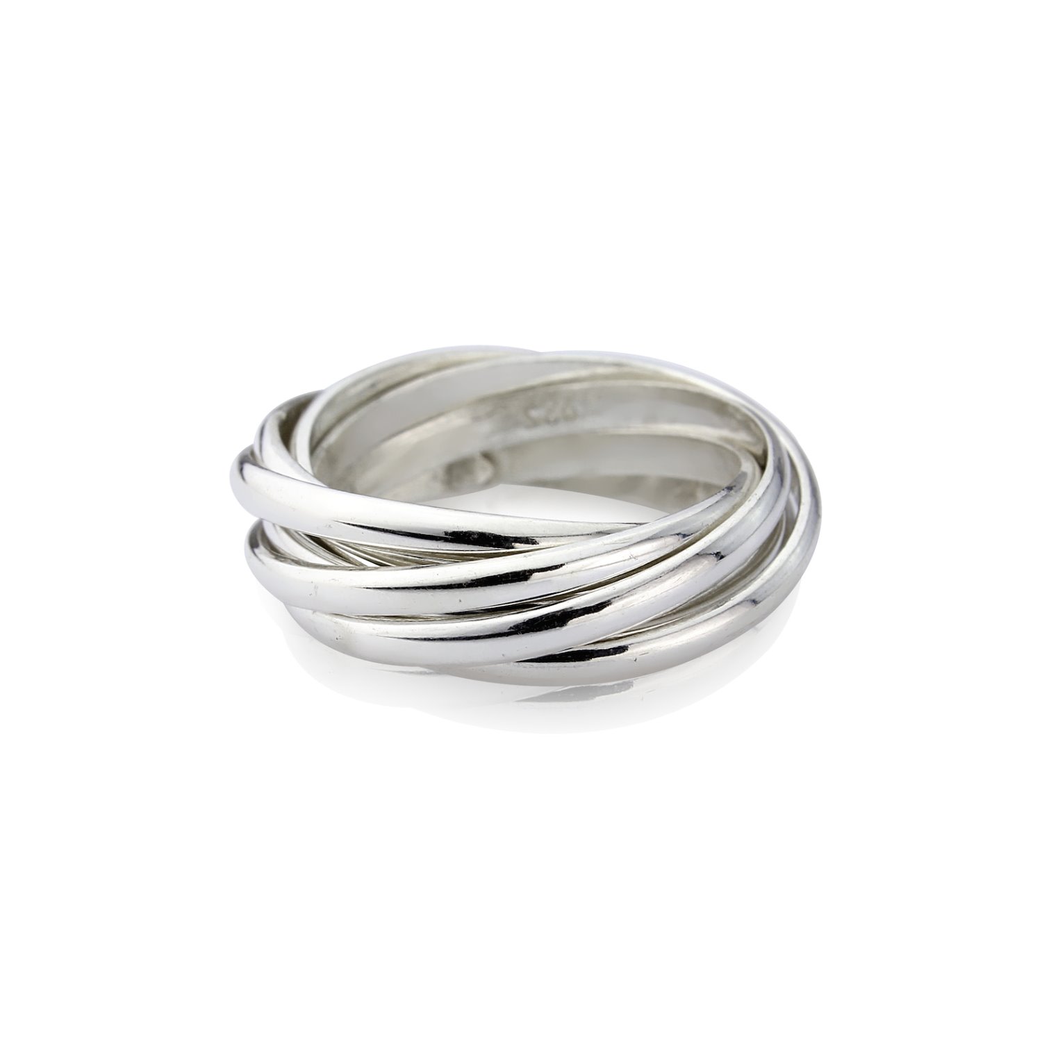 Women’s Clarendon Sterling Silver Seven Strand Ring Auree Jewellery