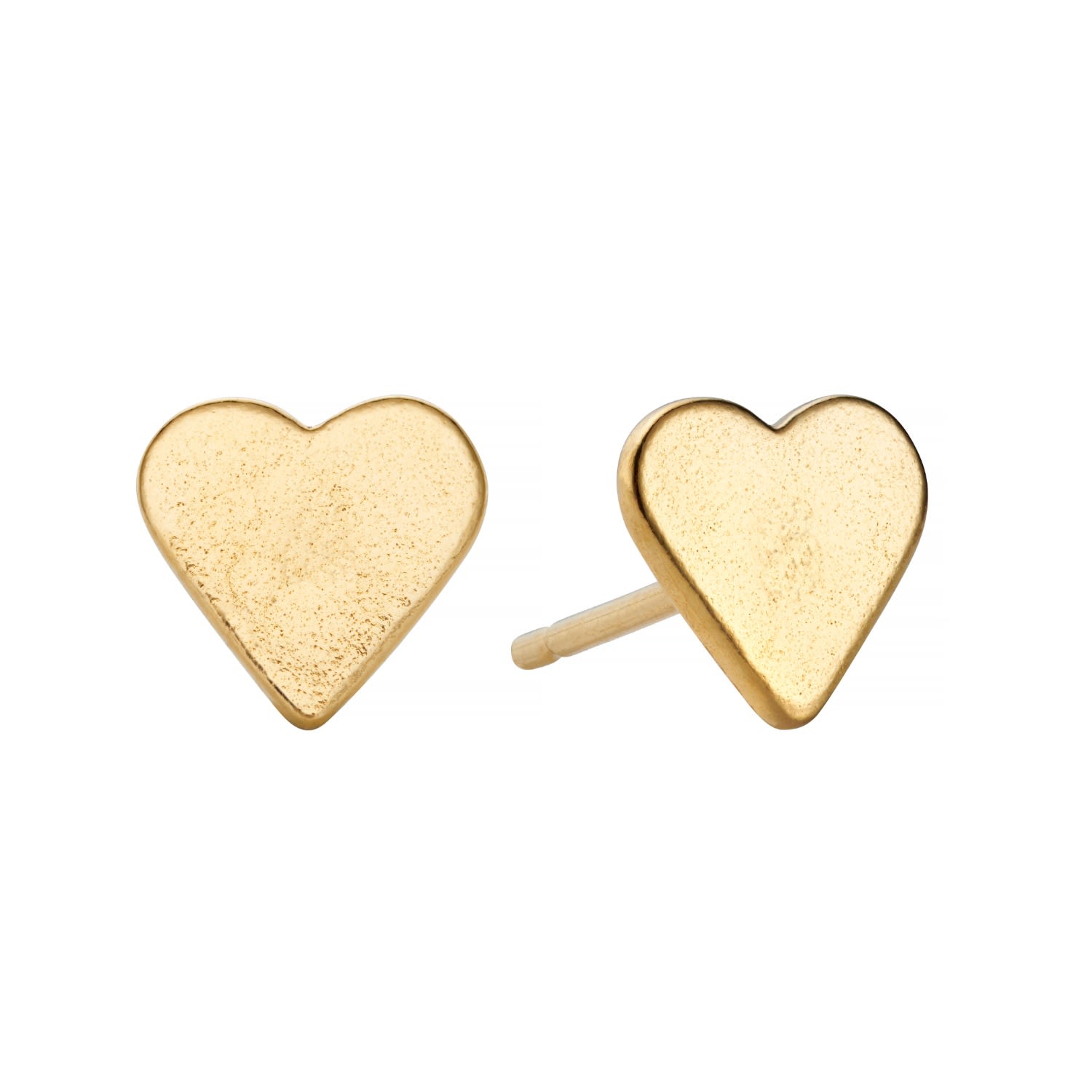 Posh Totty Designs Women's Gold Plated Mini Heart Stud Earrings