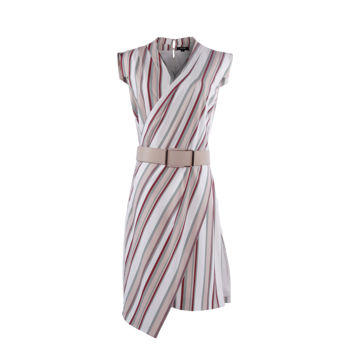 Smart And Joy Women's Crossed Panels Tailor Dress
