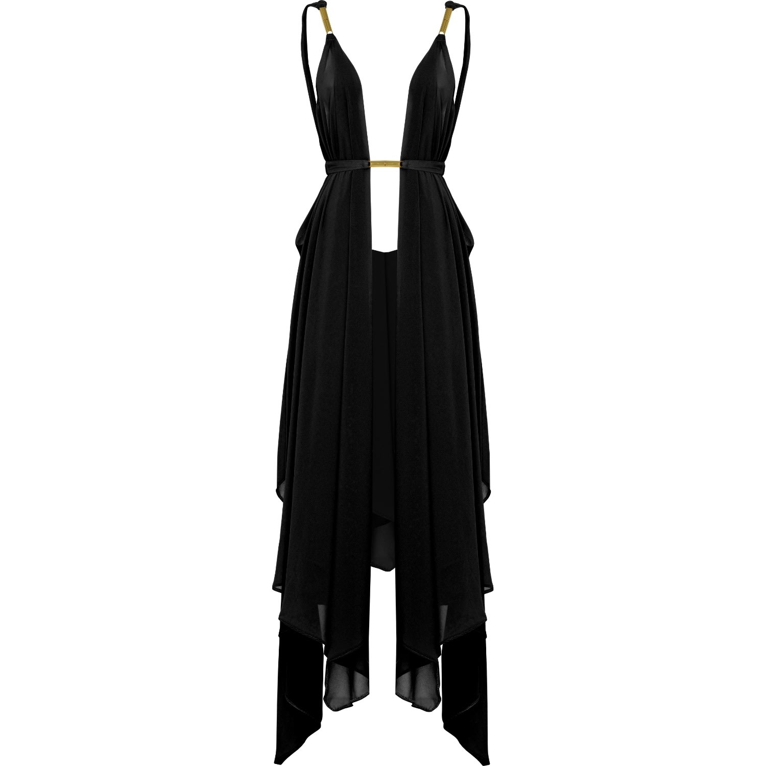 Women’s Clementine Beach Cover-Up In Black M/L Antoninias