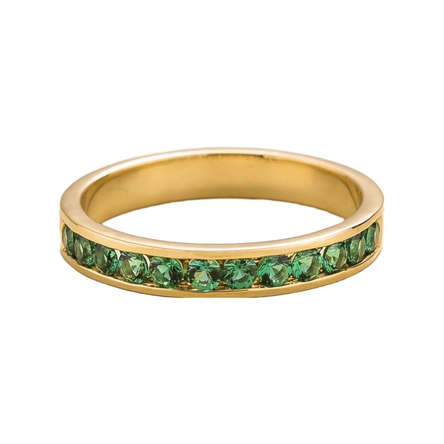 Juvetti Women's Green / Gold Margo Ring In Emerald In Multi