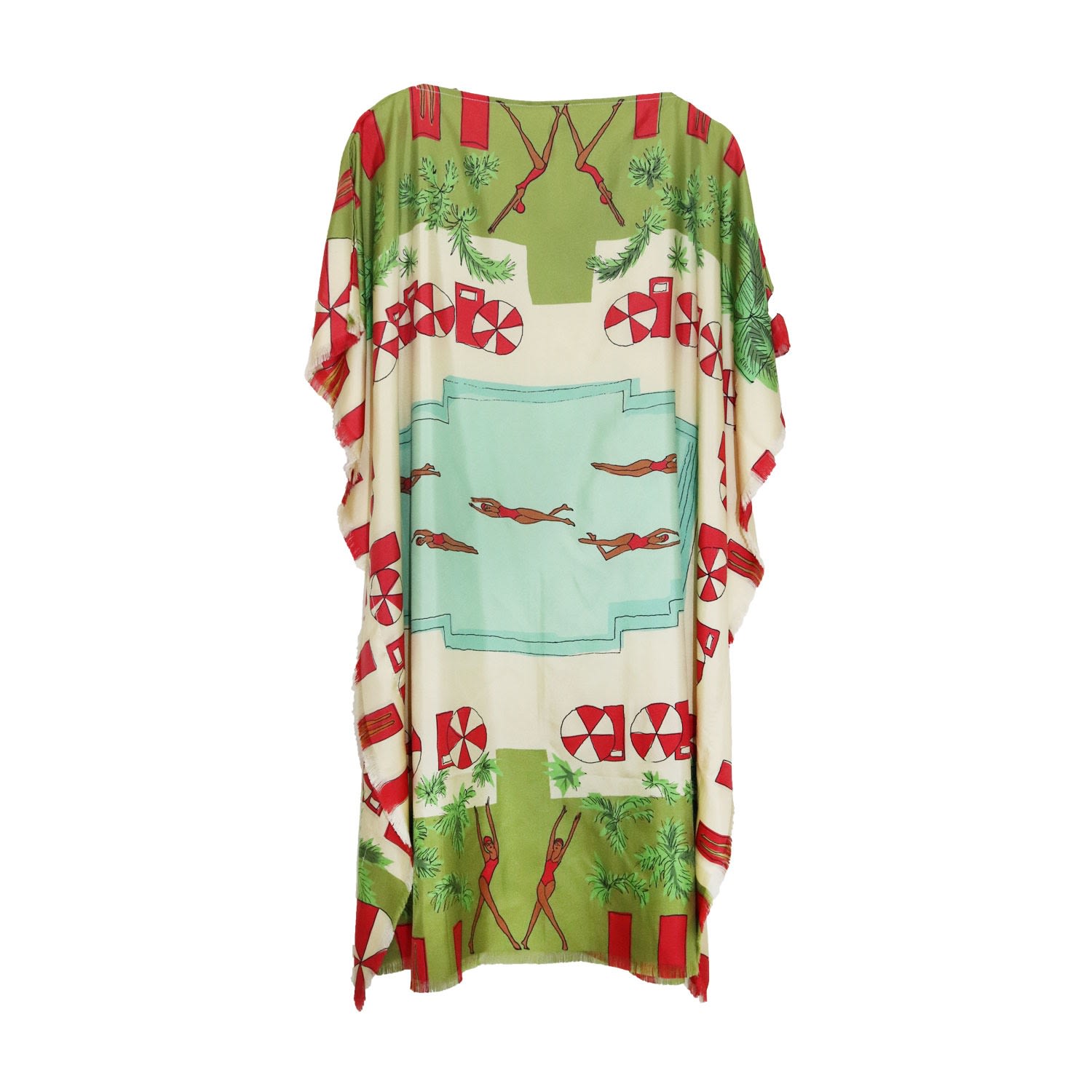 Banniere Women's Poolside Kaftan In Green