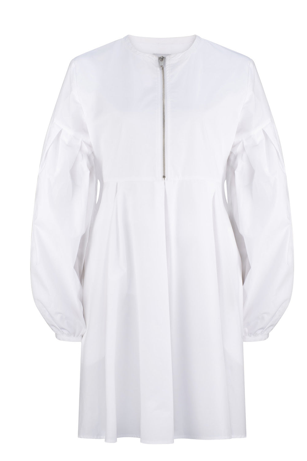 Women's Eris Balloon Sleeve Dress - White | Extra Small | Dref