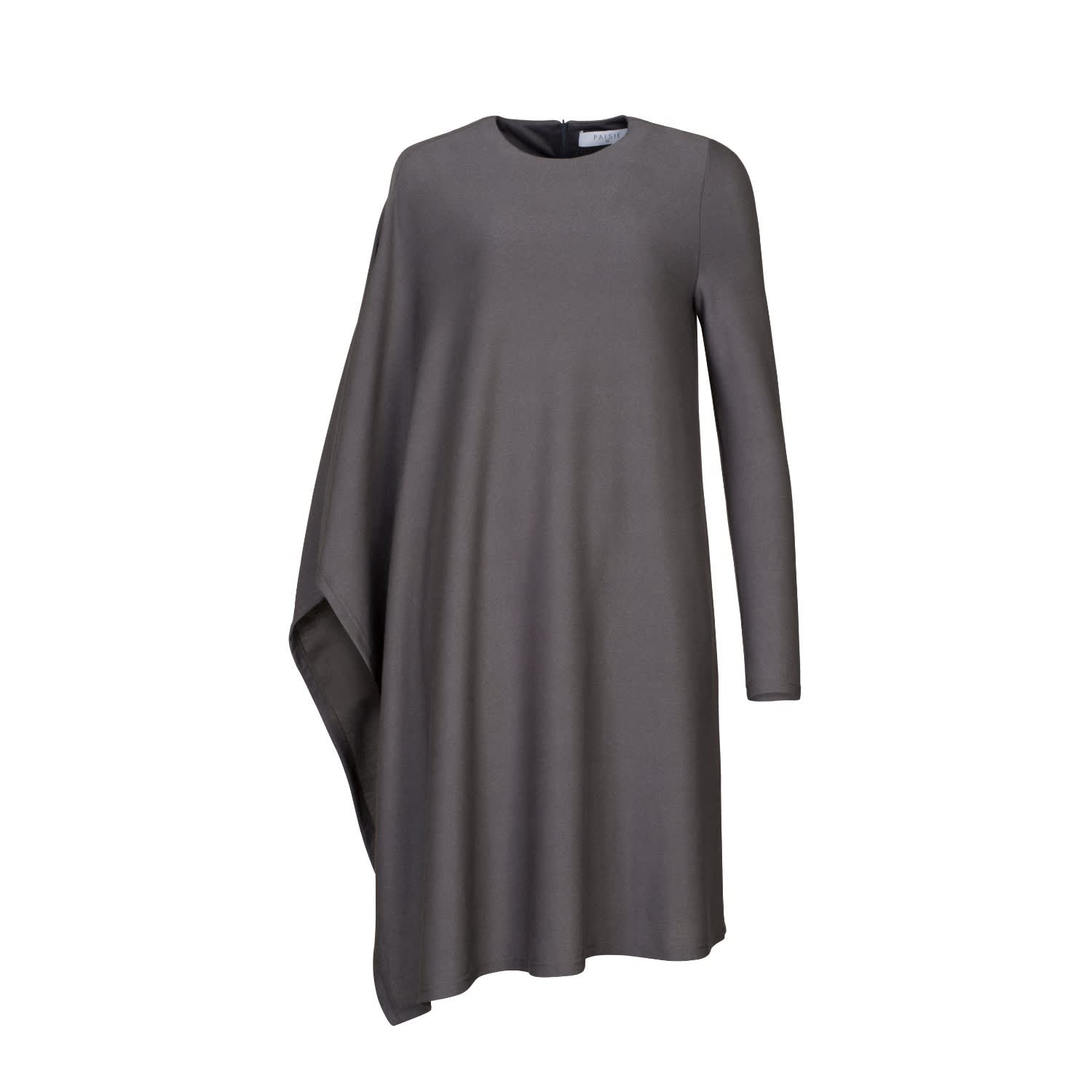 asymmetric jersey dress